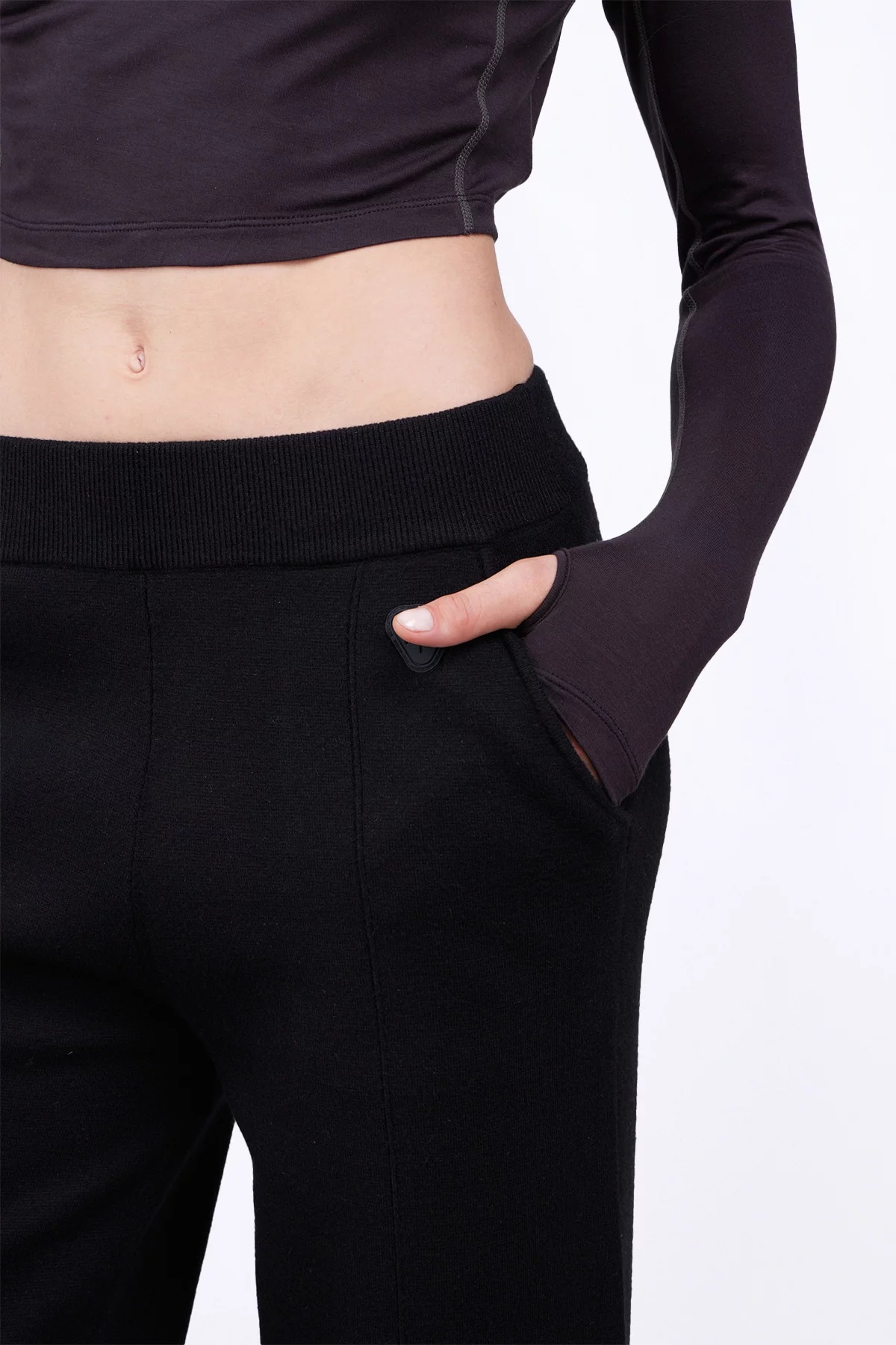 Loose knit pants Annie Black