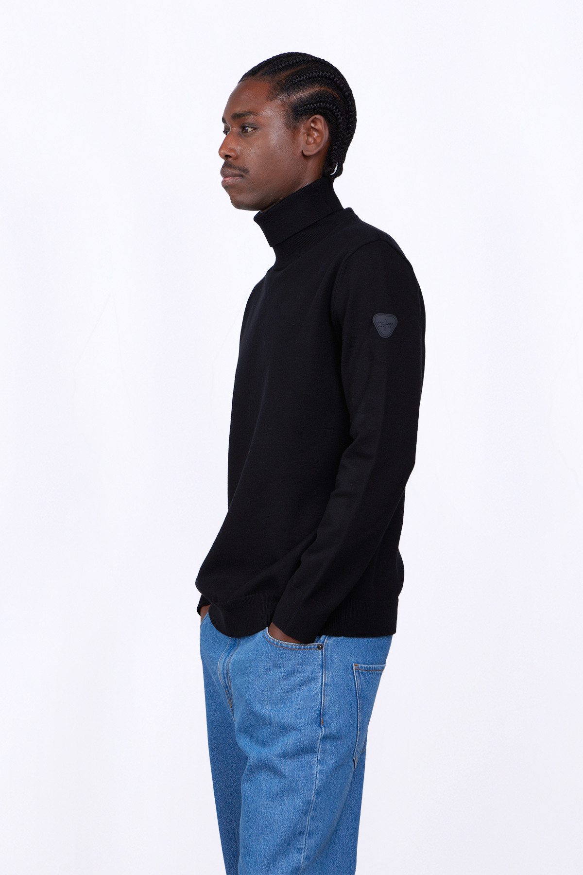 Turtleneck knit sweater...