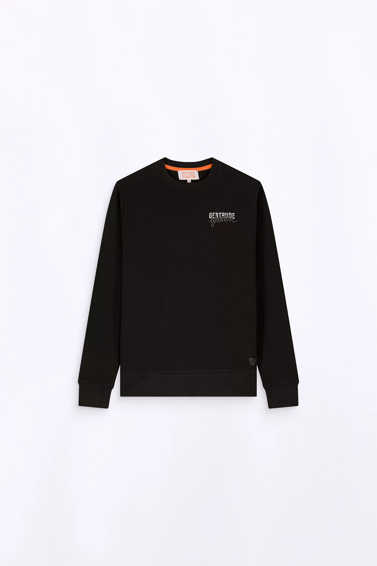 Sweat col rond unisexe Guillaume Br Black