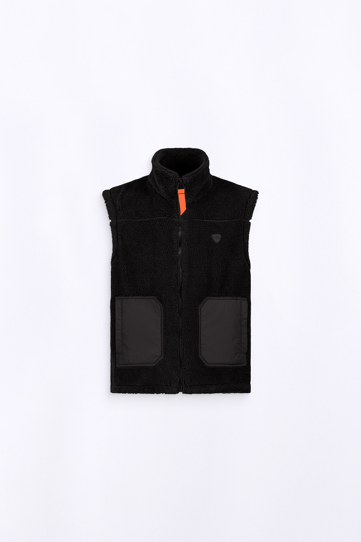 Bi-material sleeveless...
