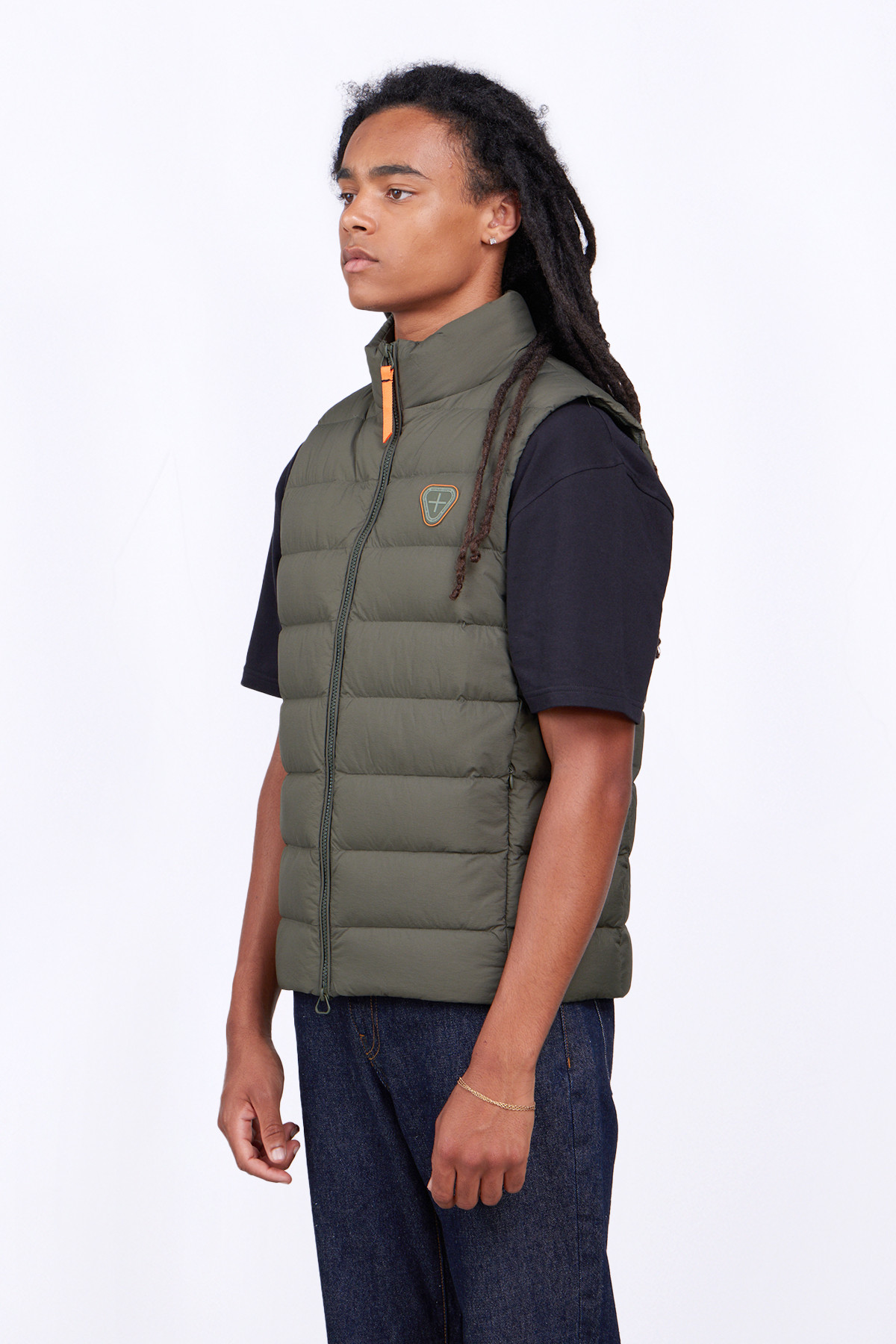 Kitou Khaki straight cut...