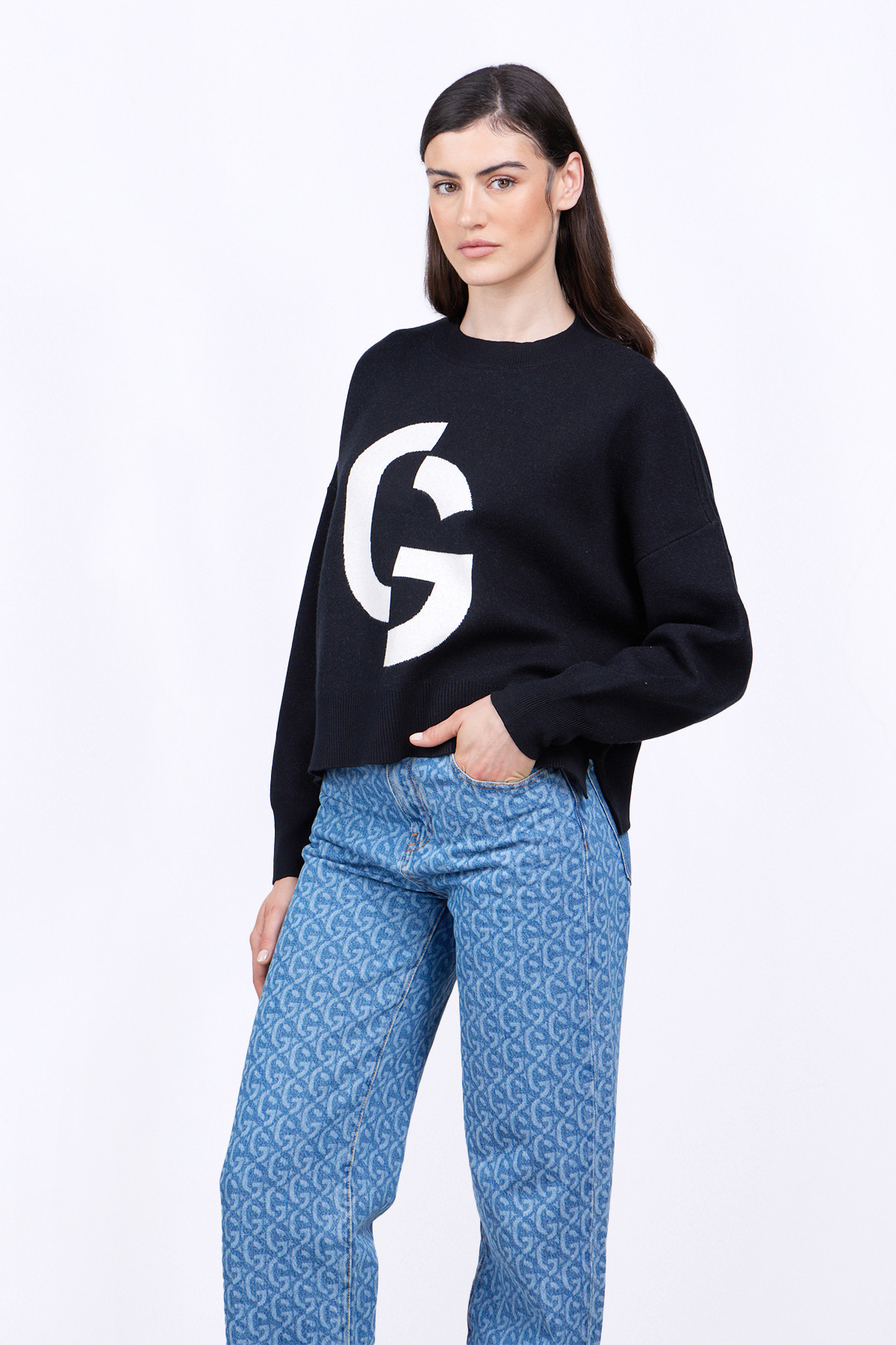 Pull en maille jacquard...