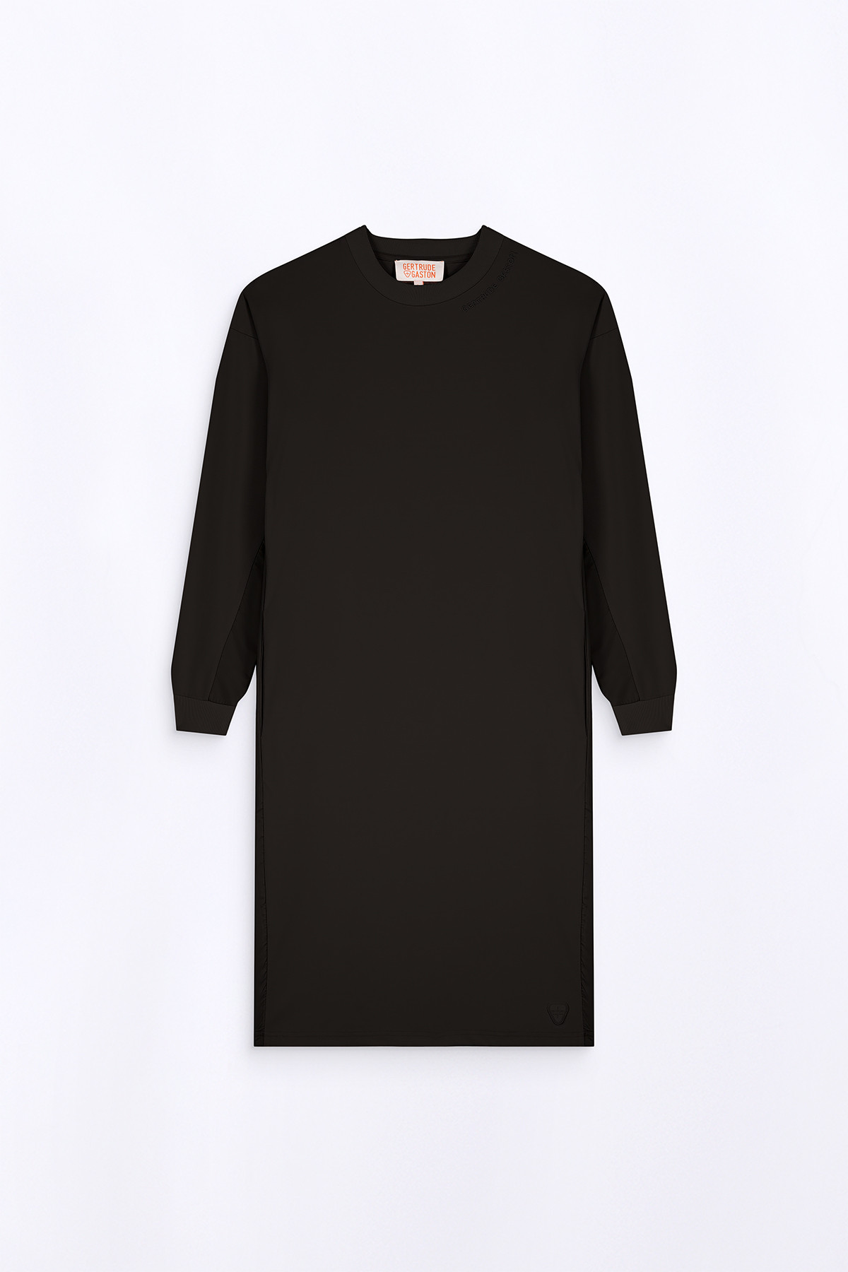Robe mi longue bi-matière...
