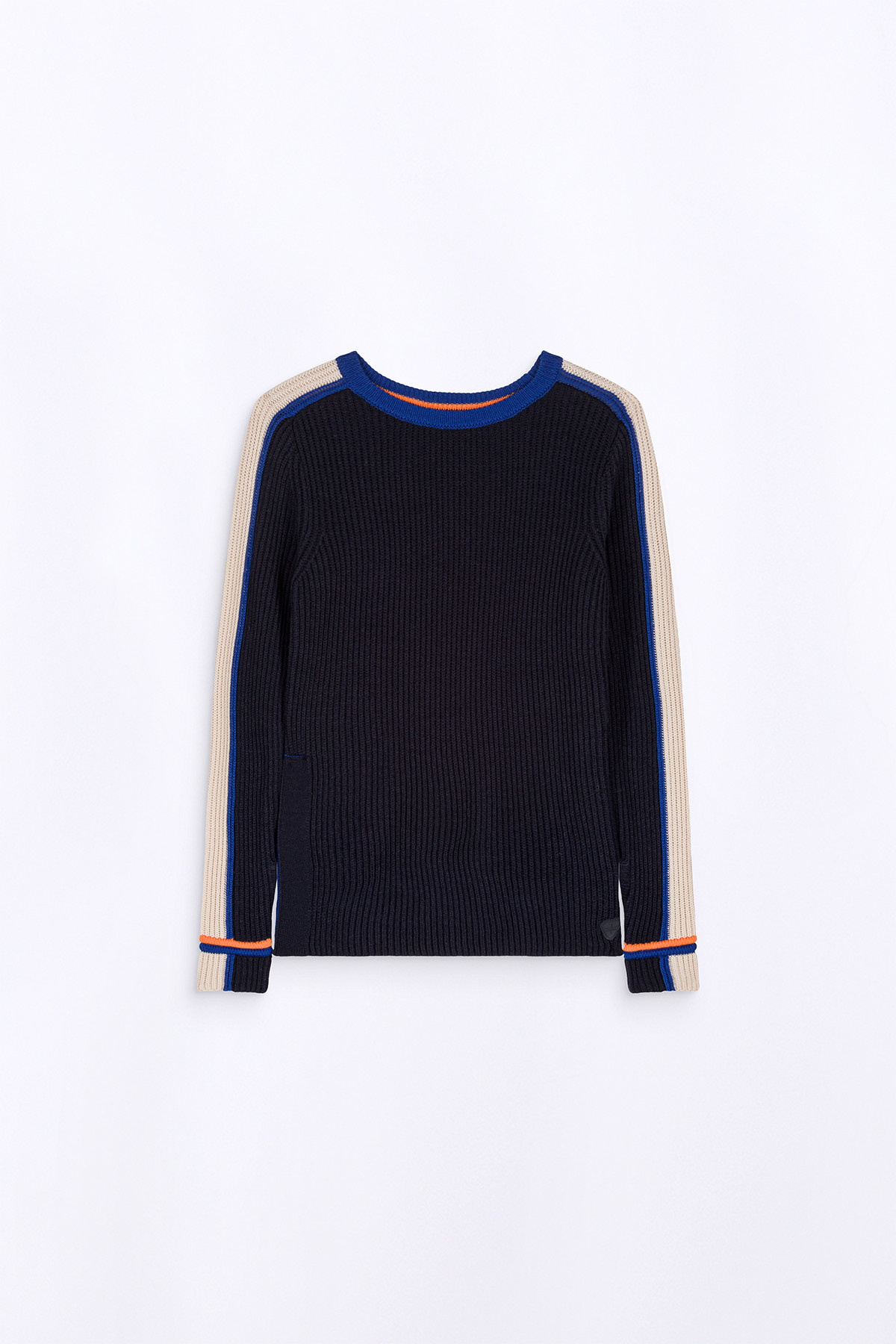 Pull long ajusté en maille...