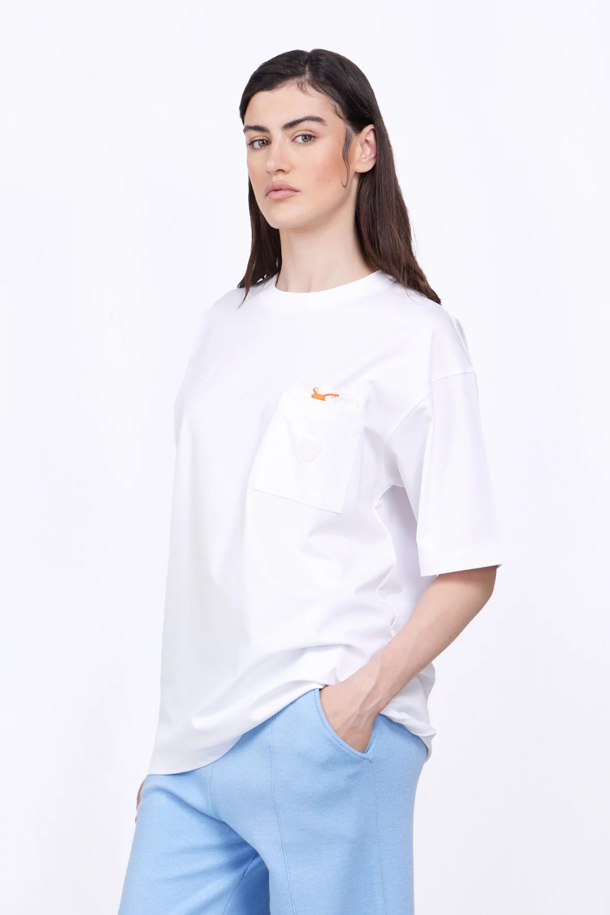 T-shirt avec poche plaquée poitrine Barnabe Pocket White