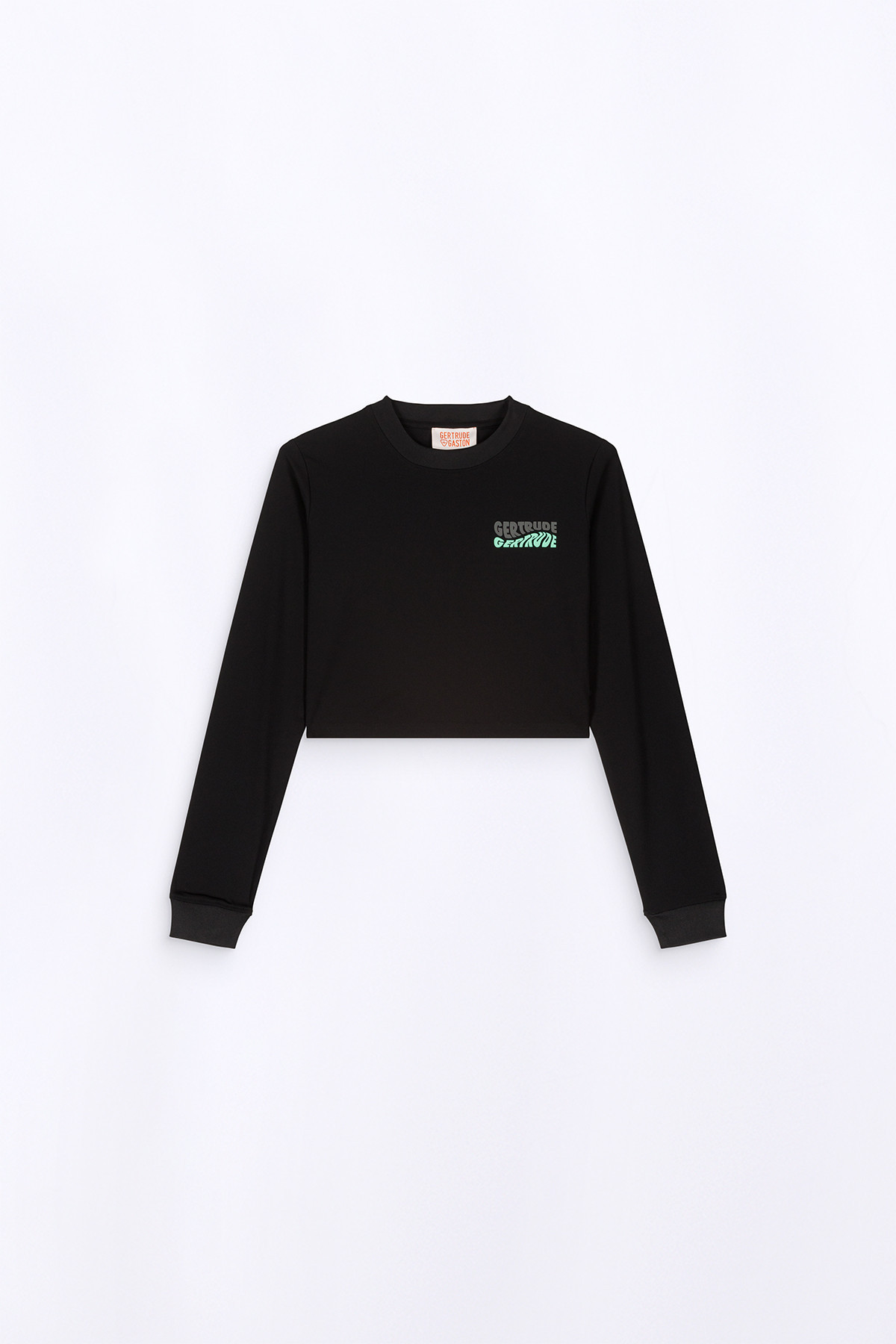 Round neck cropped t-shirt...