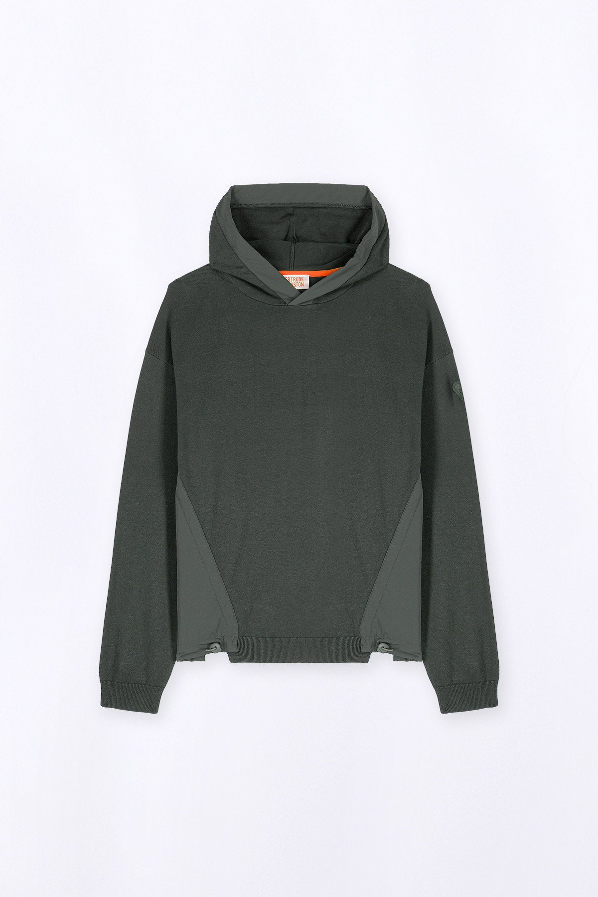 Yohan Khaki nylon-knit hoodie