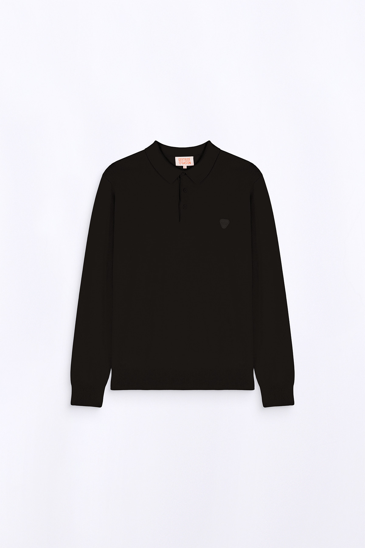 Straight fit knit polo...