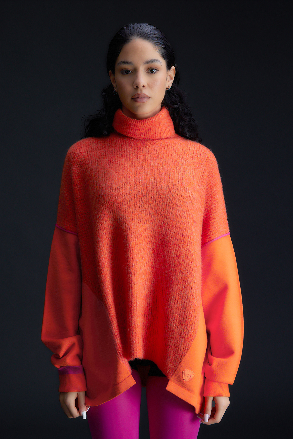 Pull long asymétrique...