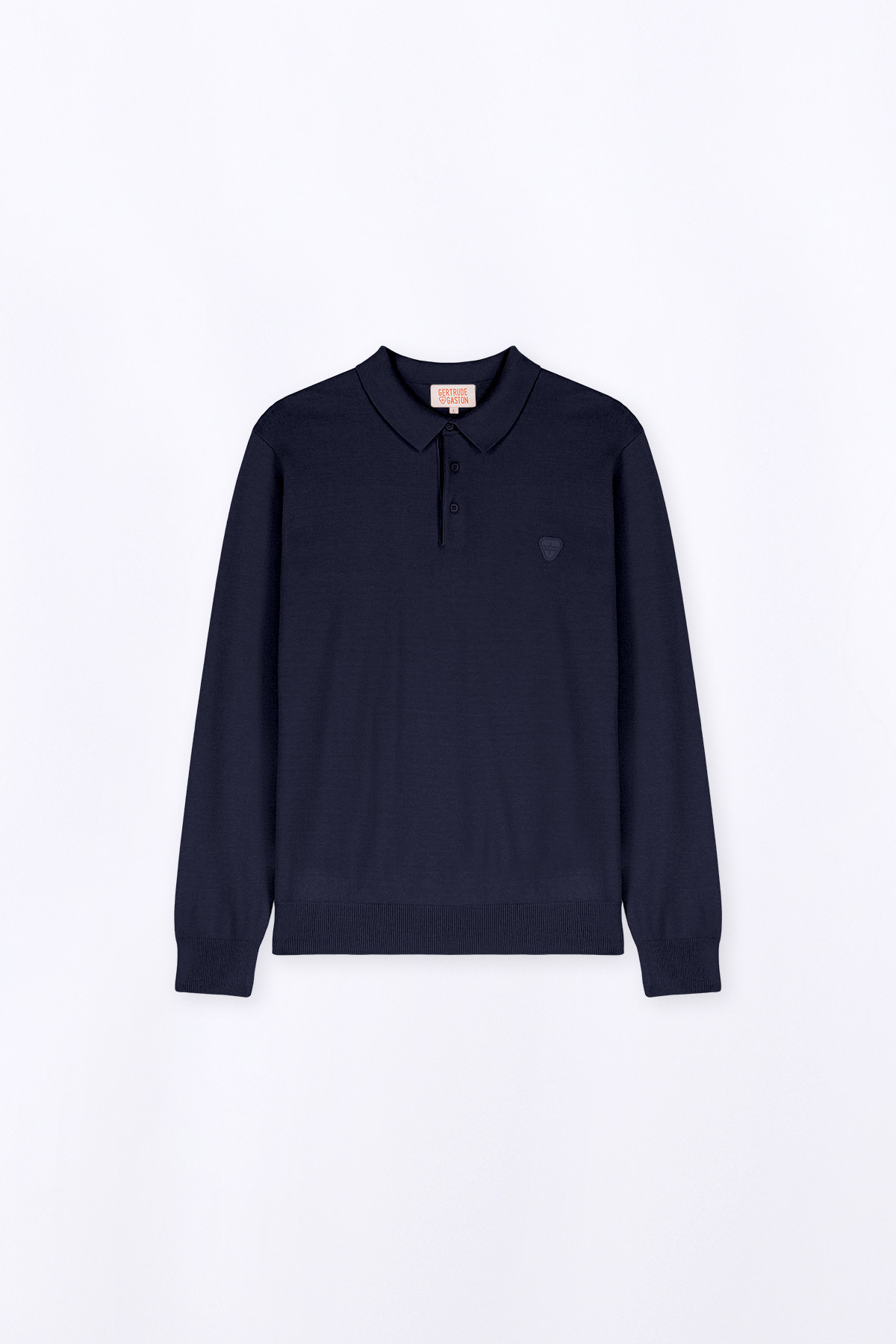Straight fit knit polo...
