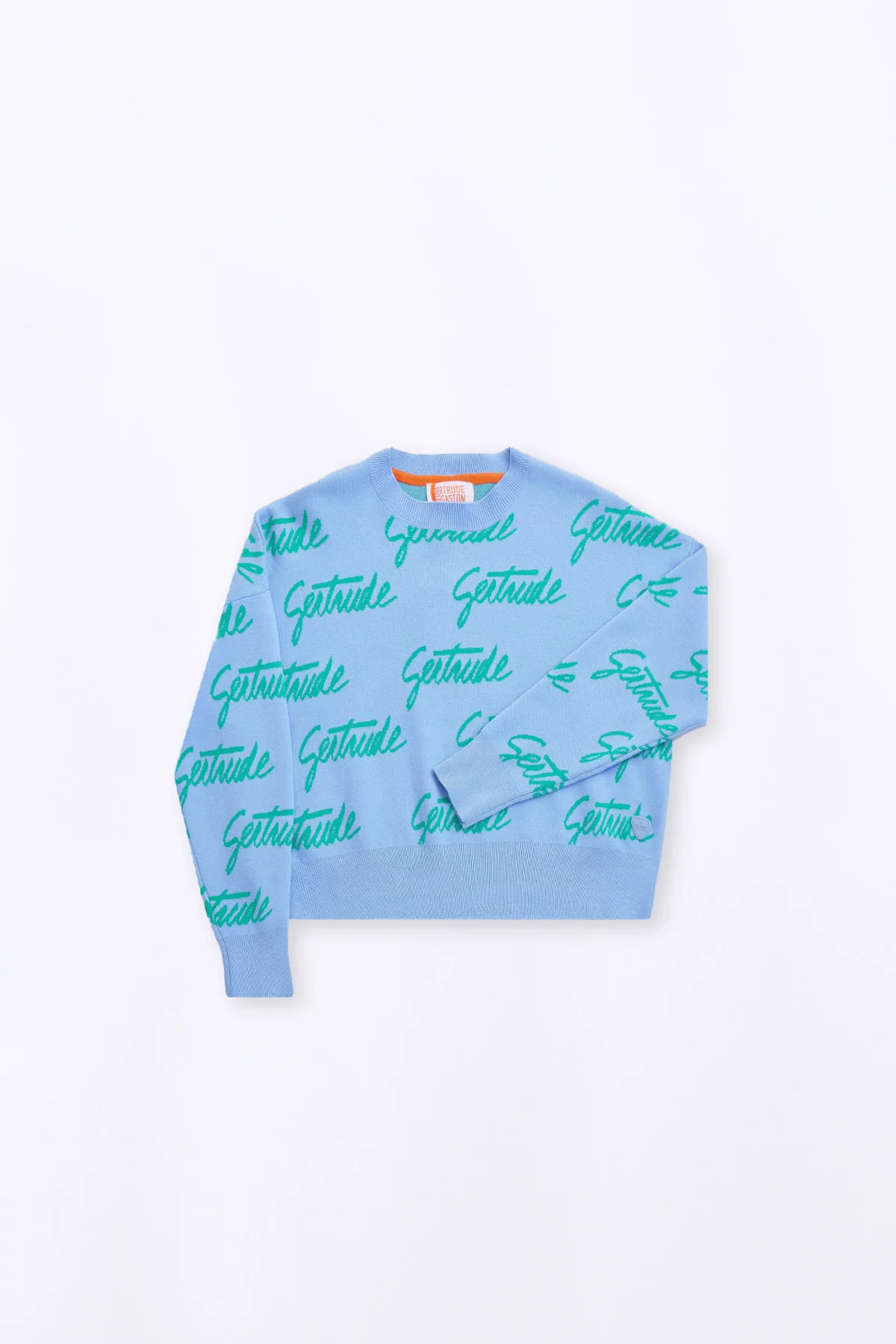 Pull en maille avec motif calligraphié Amalia Hortensia