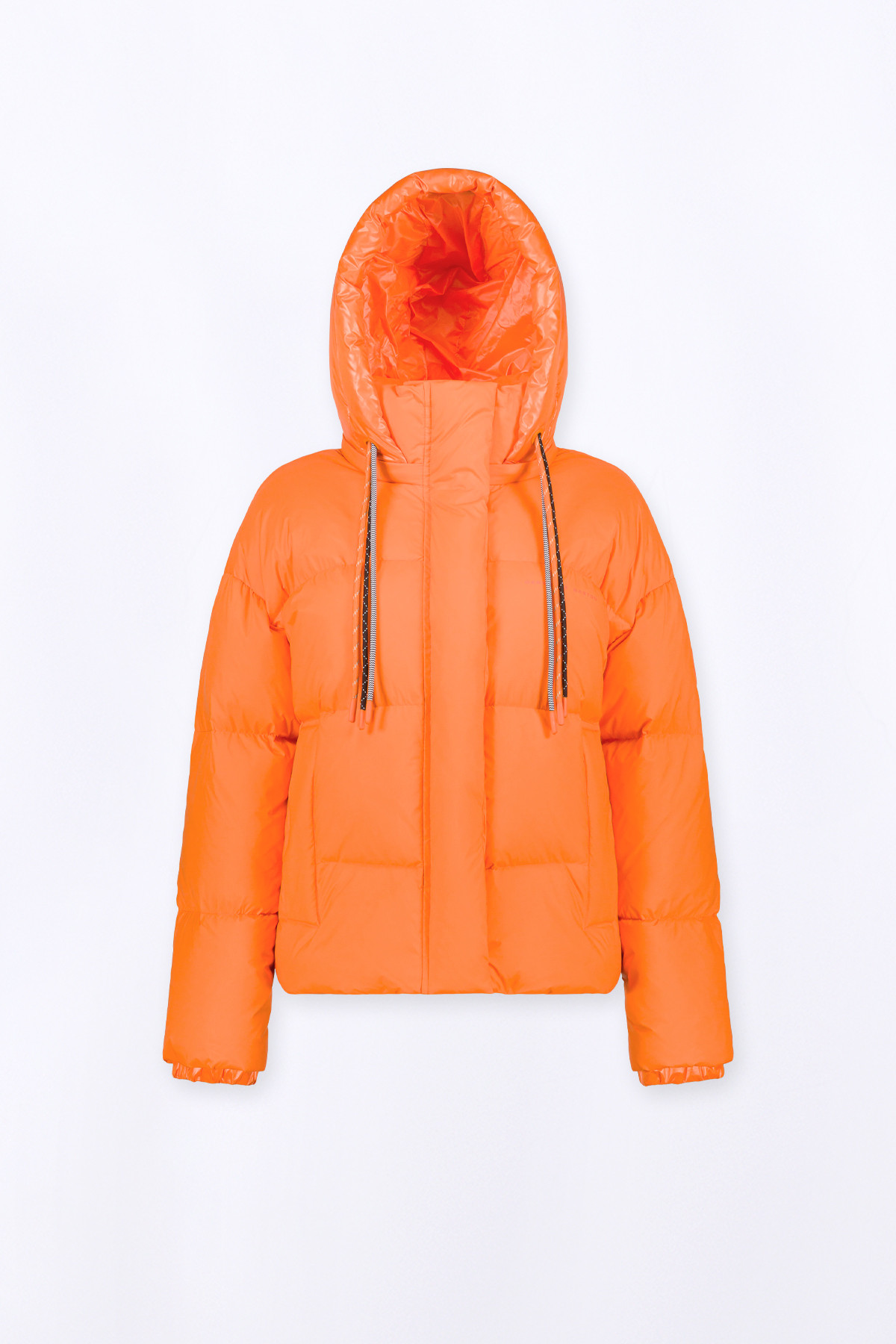 Short bi-material jacket...