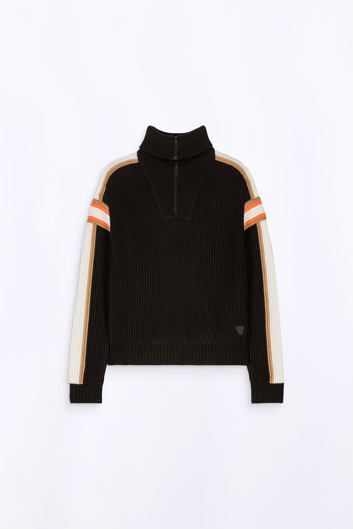 Agathe Black beaded knit...