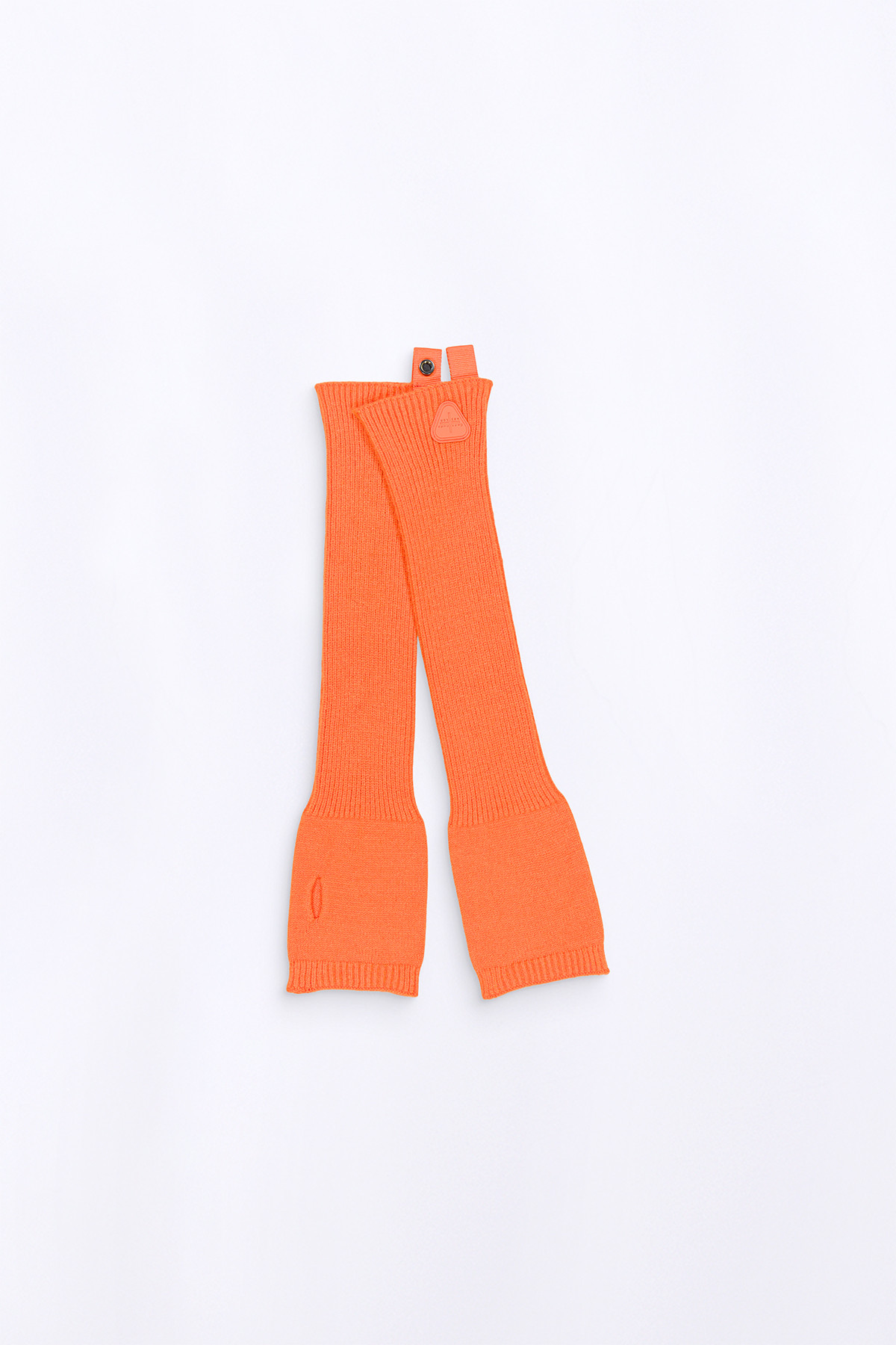 Orange Kitty Long Knit Mittens