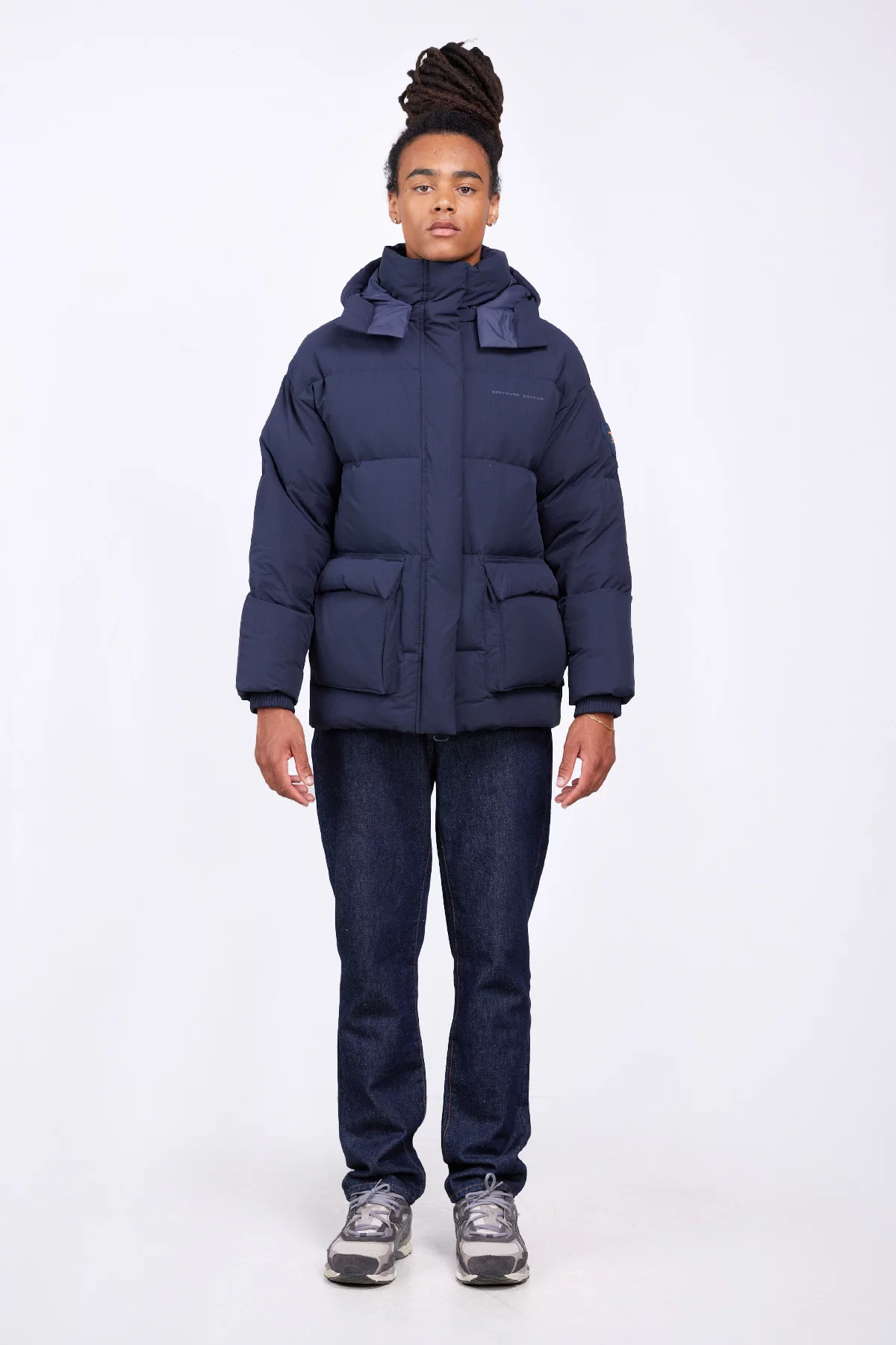 Down nylon parka on sale