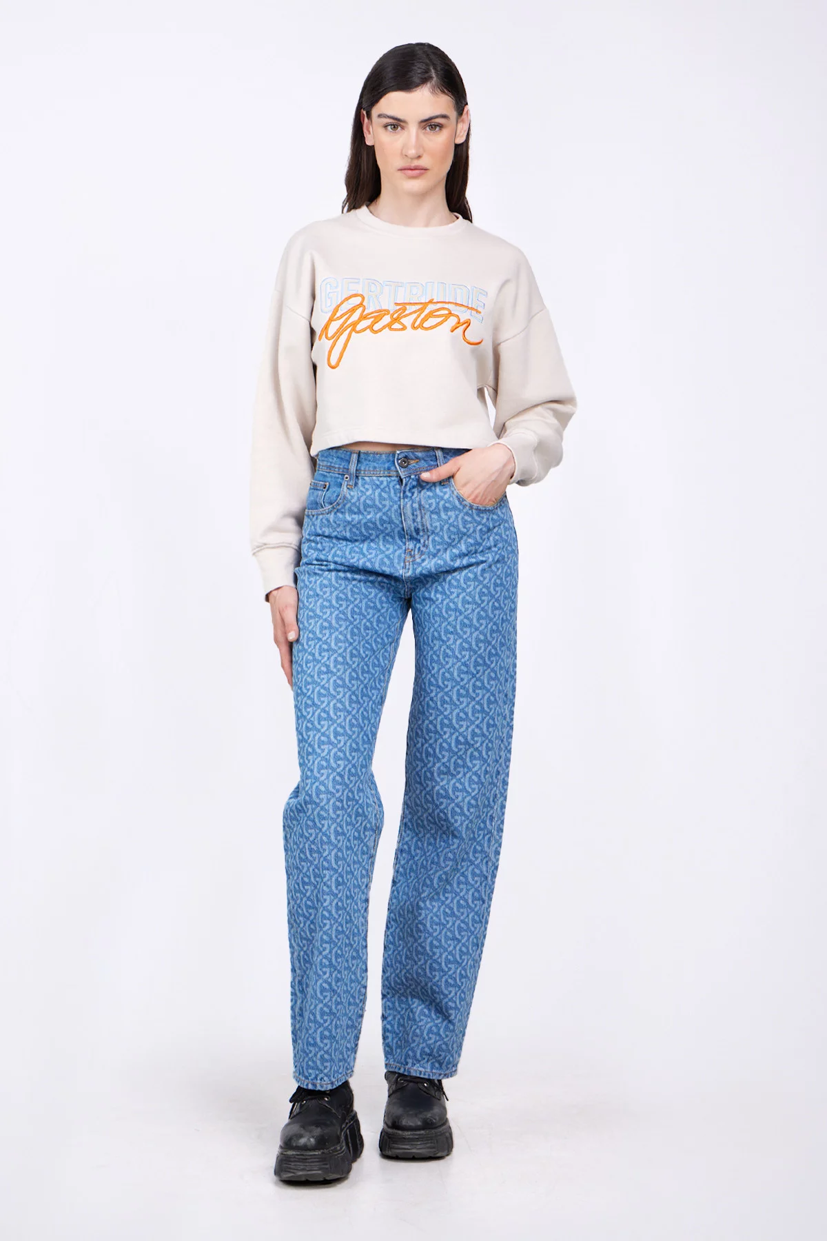 Jean boyfriend on sale taille haute