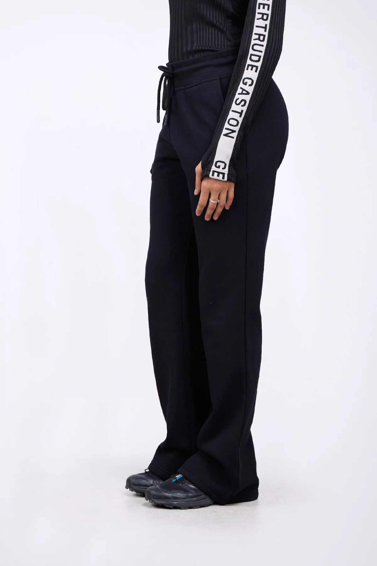 Jogging noir taille haute femme new arrivals