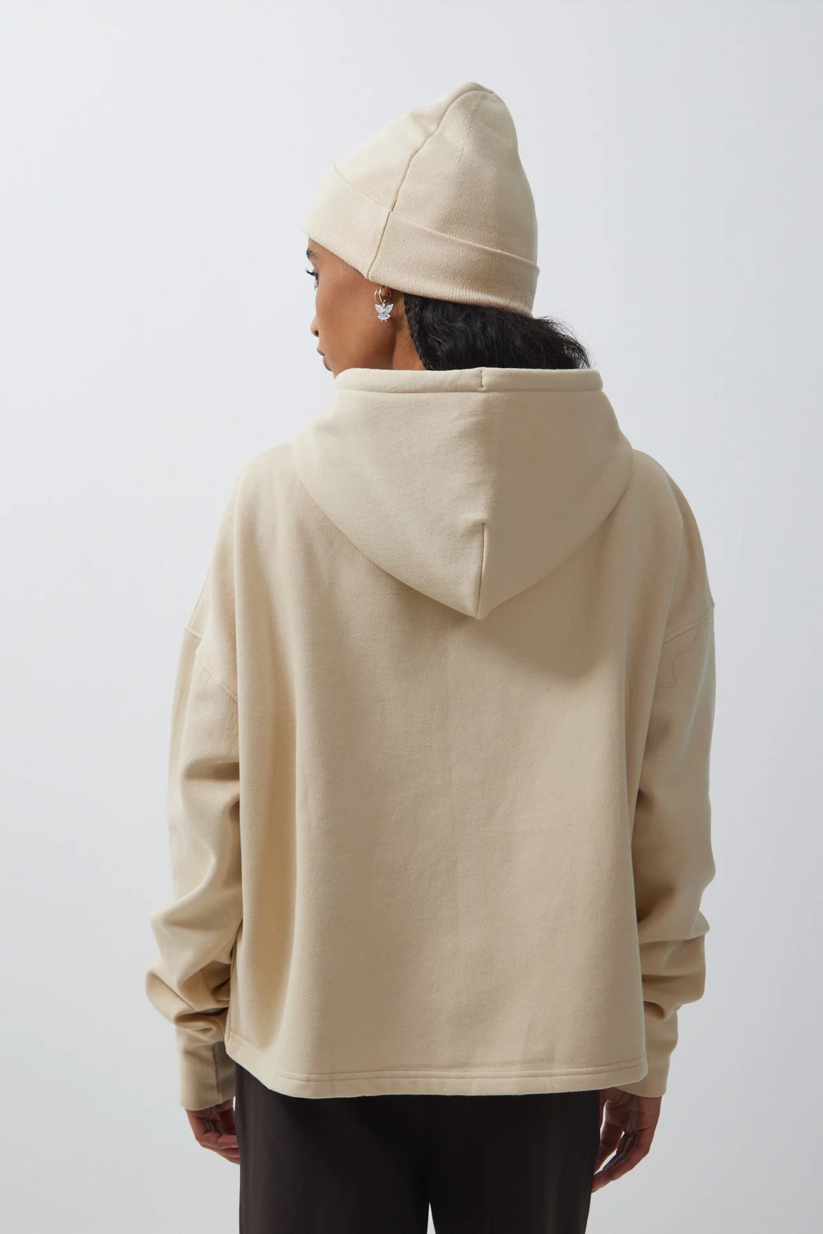 Ginette zipped hoodie Vanilla