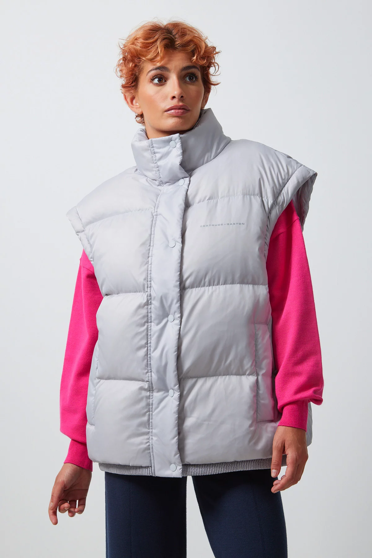 Oversized down jacket Matia Grey