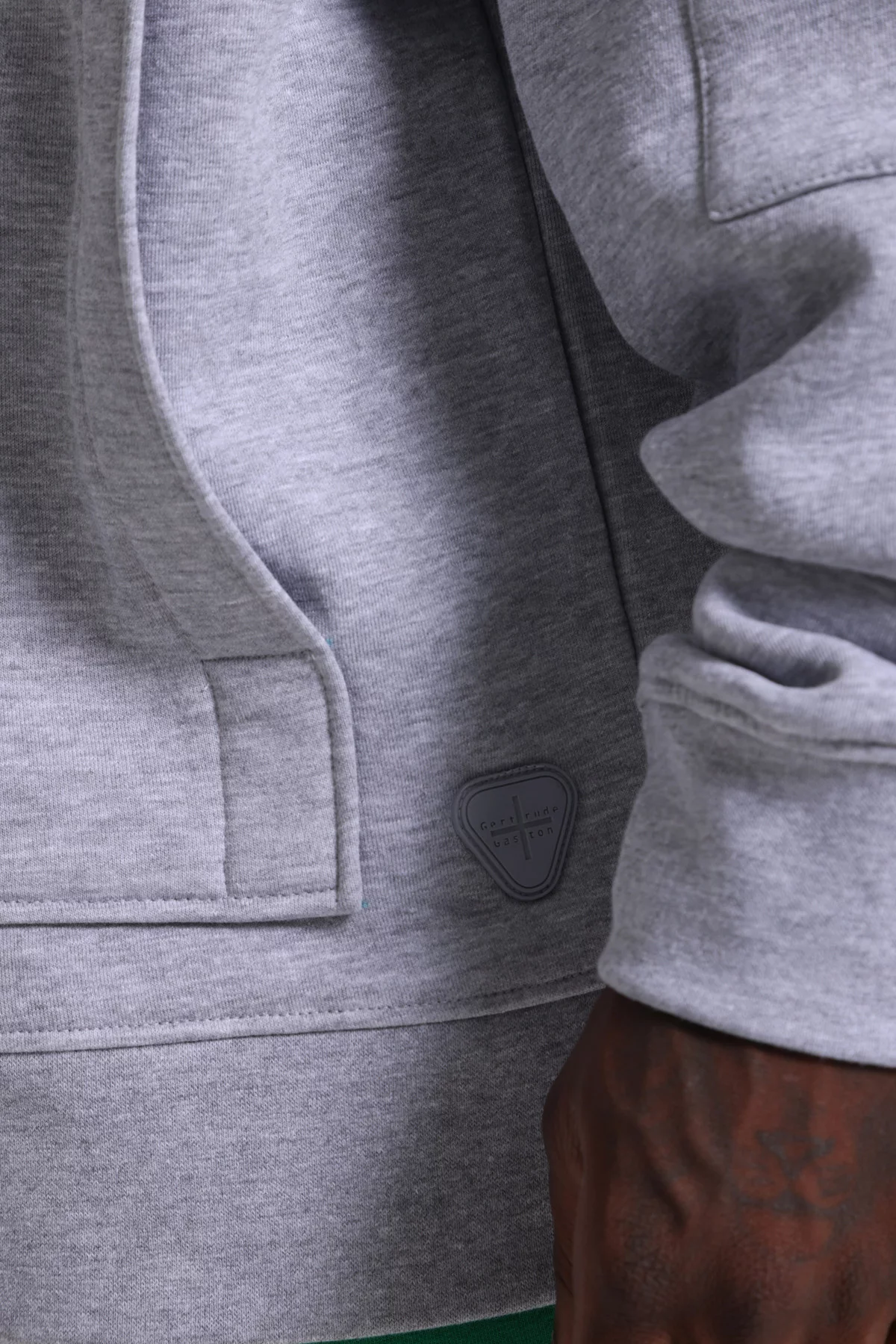 Bobby mix zipped sweatshirt Chiney Grey - Prairie