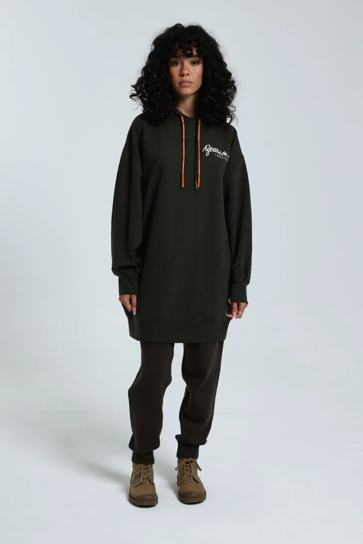 Robe hoodie Safia Kaki