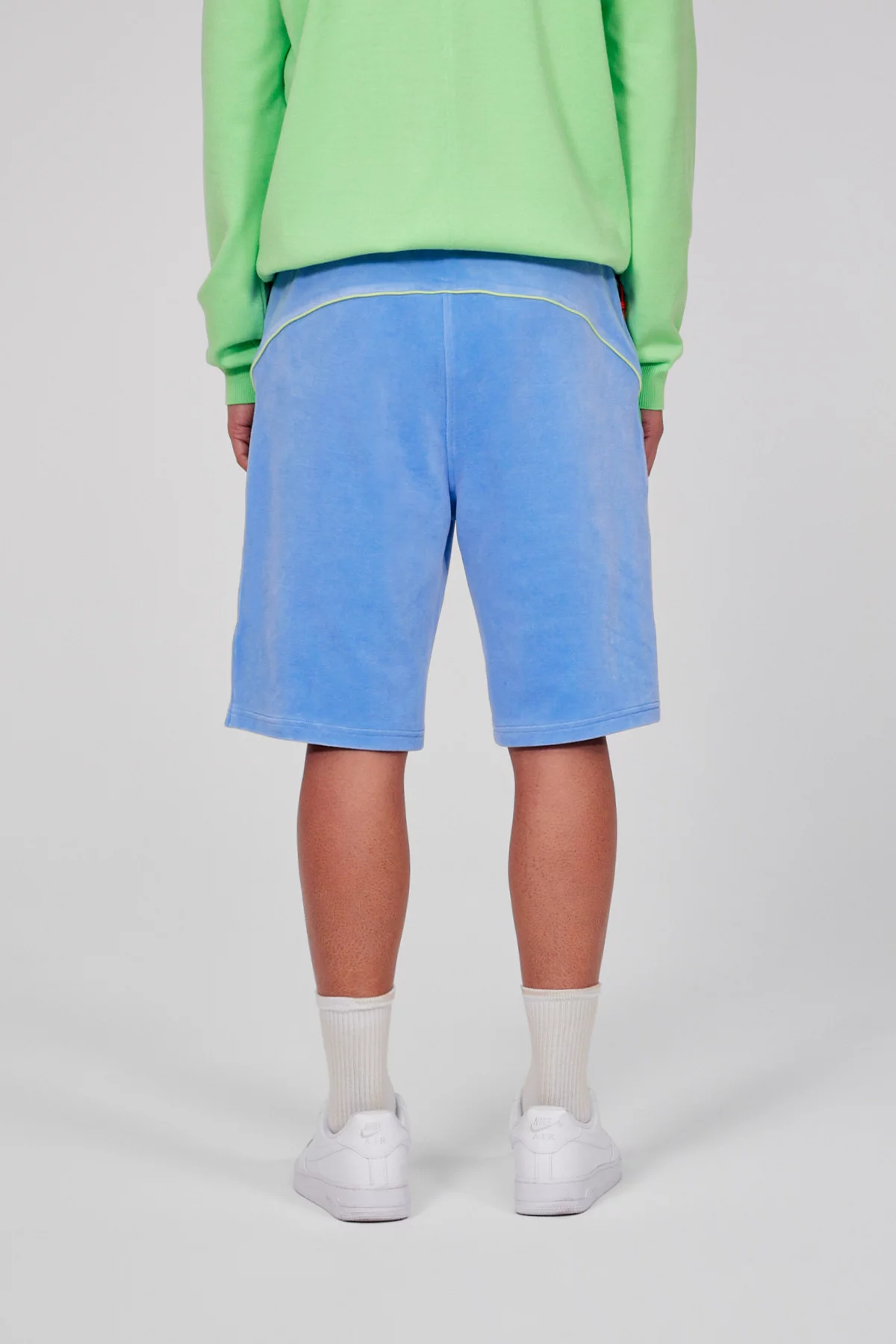 Lucas two-tone fleece shorts