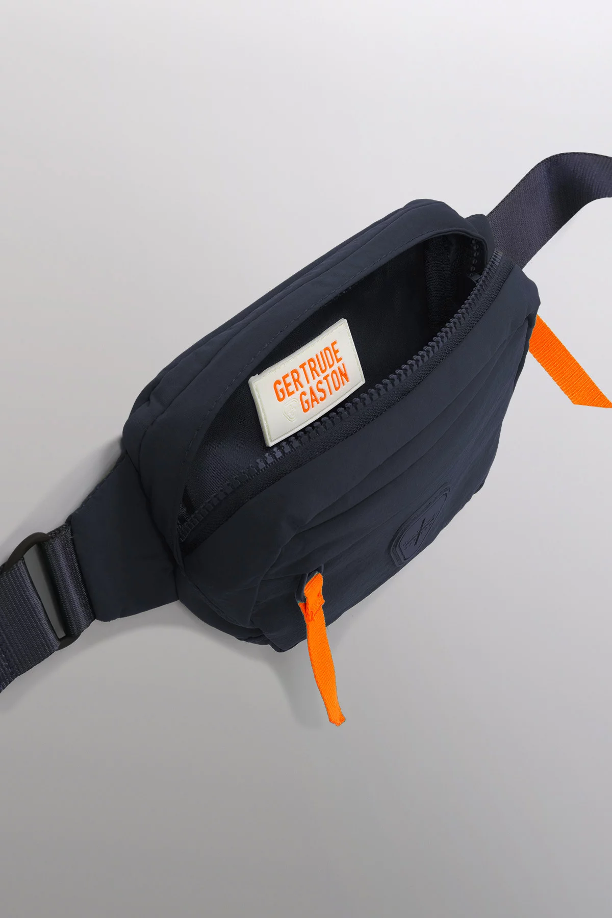 Noe double-pocket nylon satchel bag