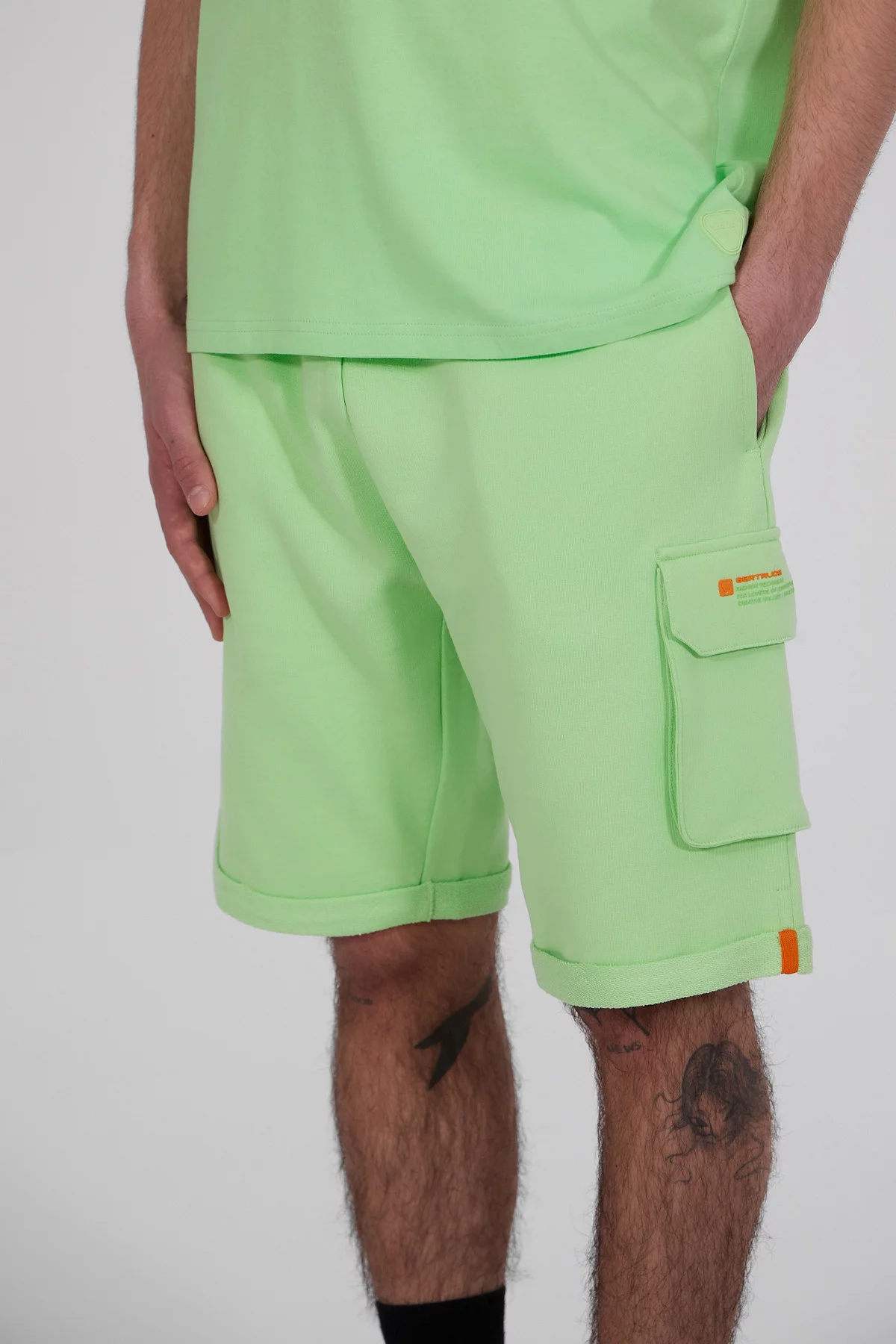 Ivan fleece cargo shorts