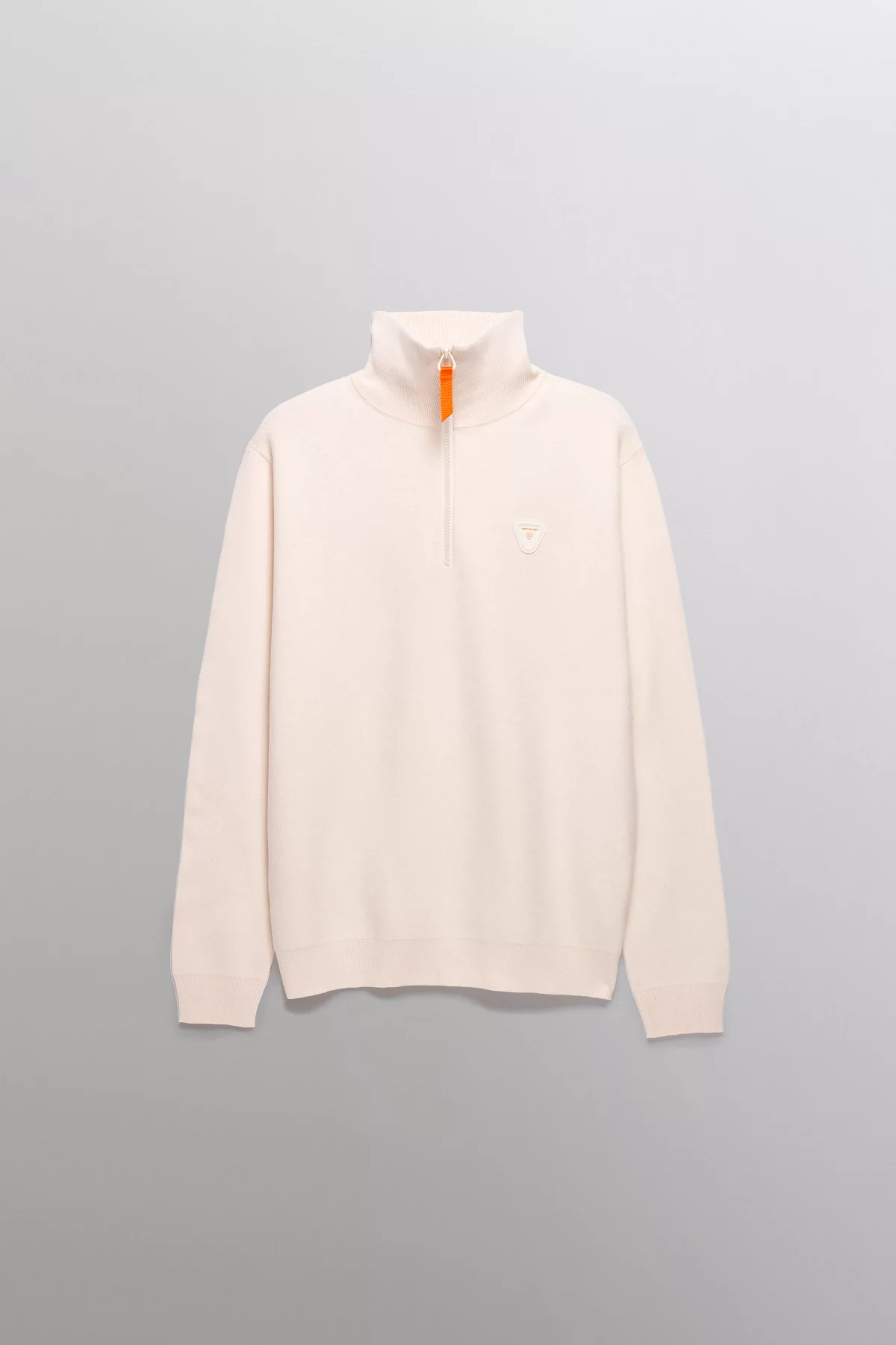 Pull col montant zippé Lewis Patch