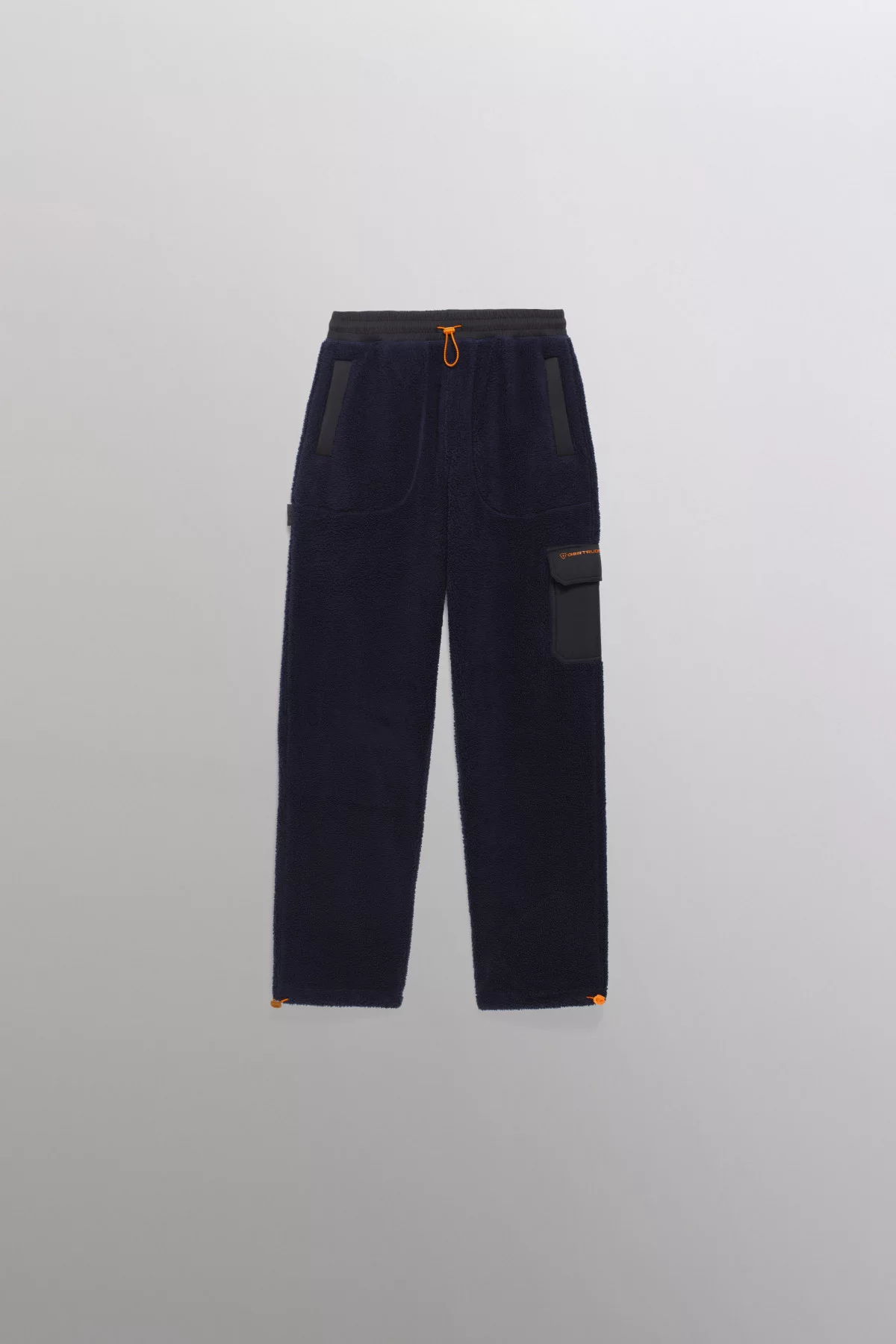 Two-tone unisex straight-cut trousers in Tetsuo sherpa