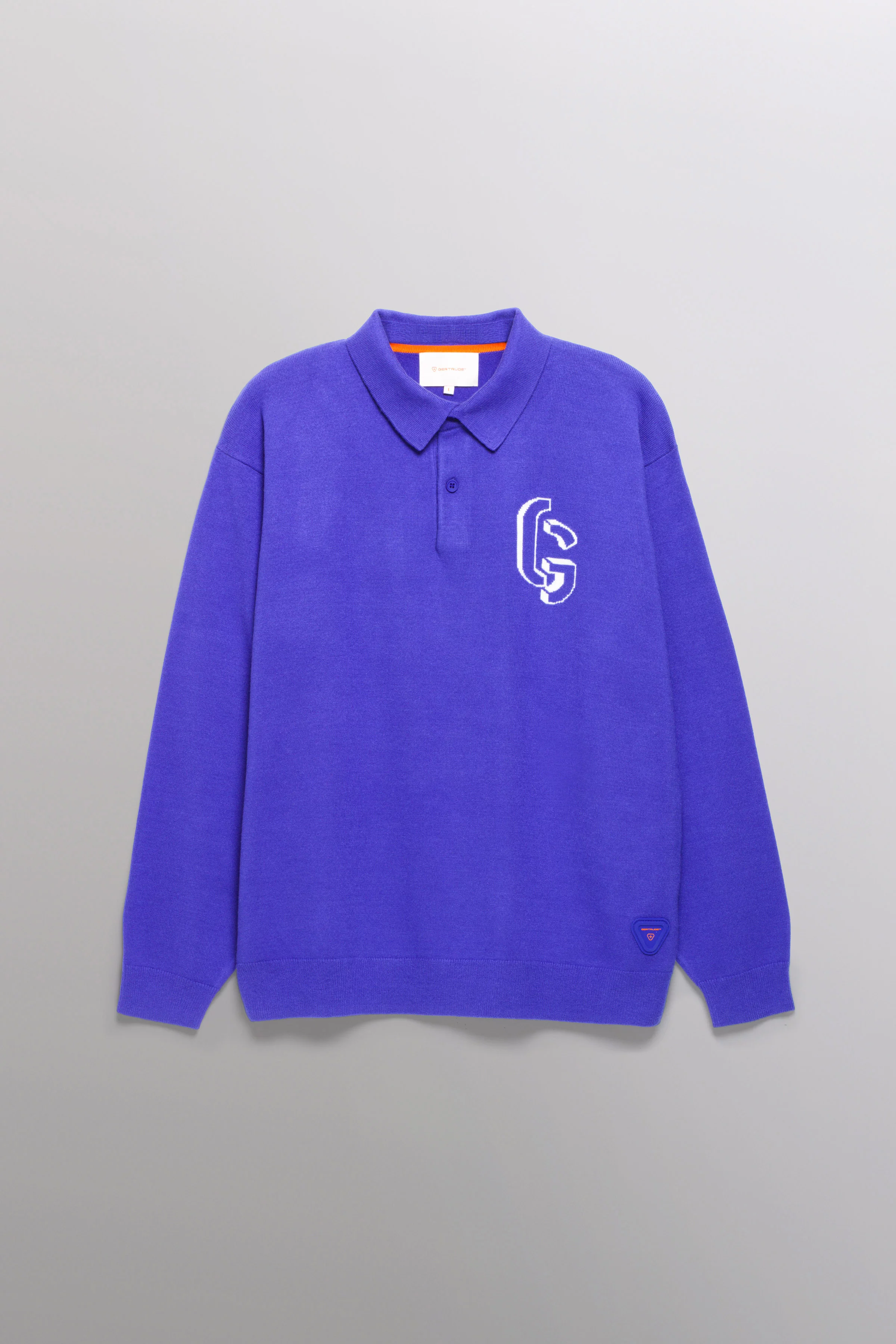 Polo manches longues en maille jacquard Gareth