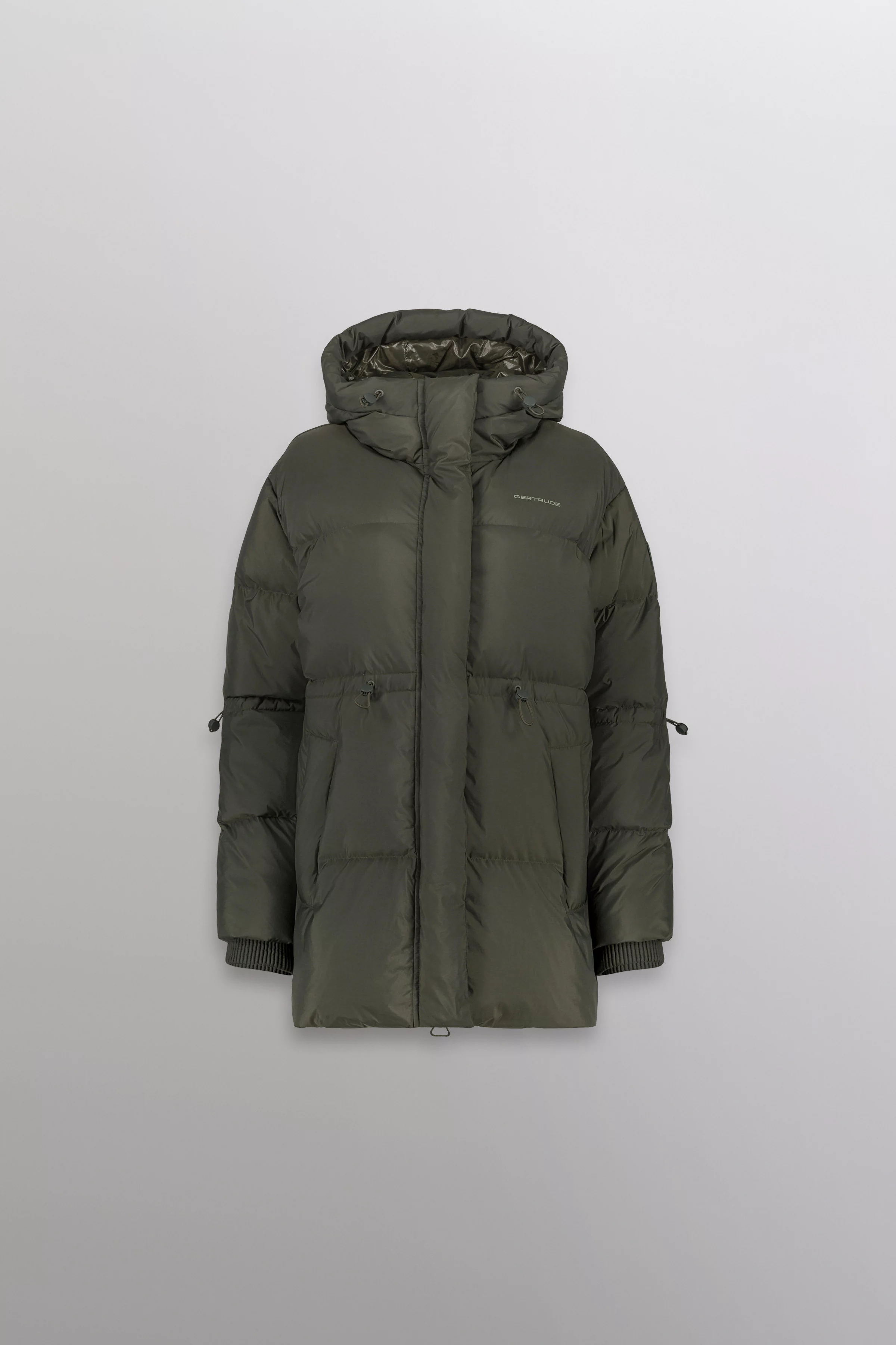 Tilda mid-length hooded down jacket