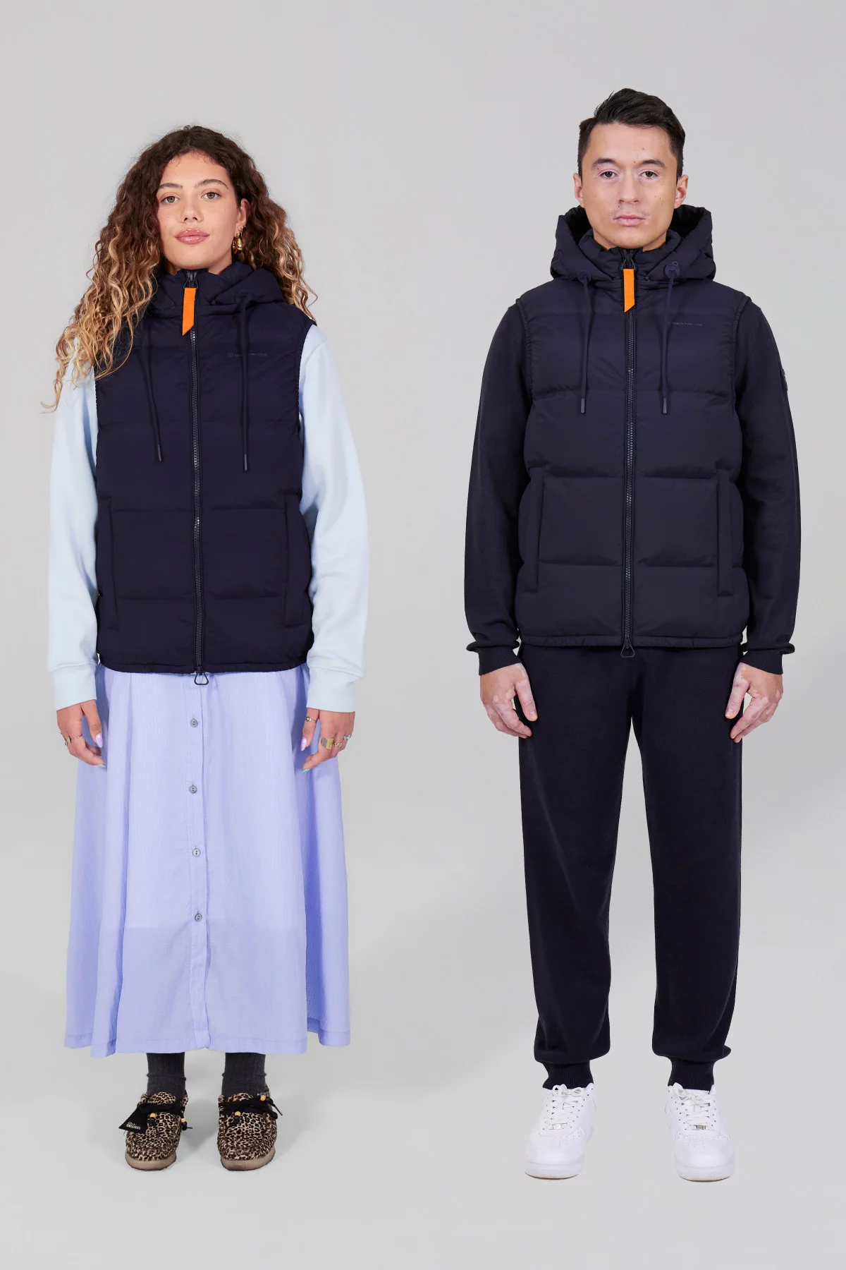 Sleeveless down jacket...