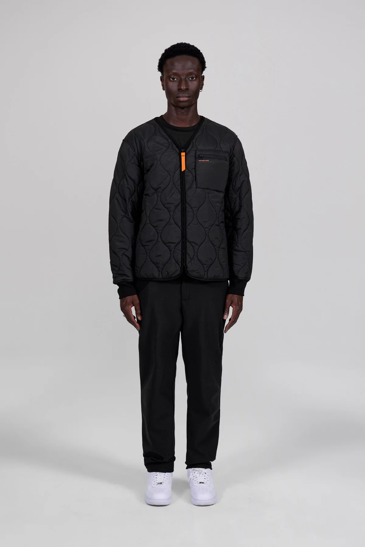 Veste sans col matelassée Orso