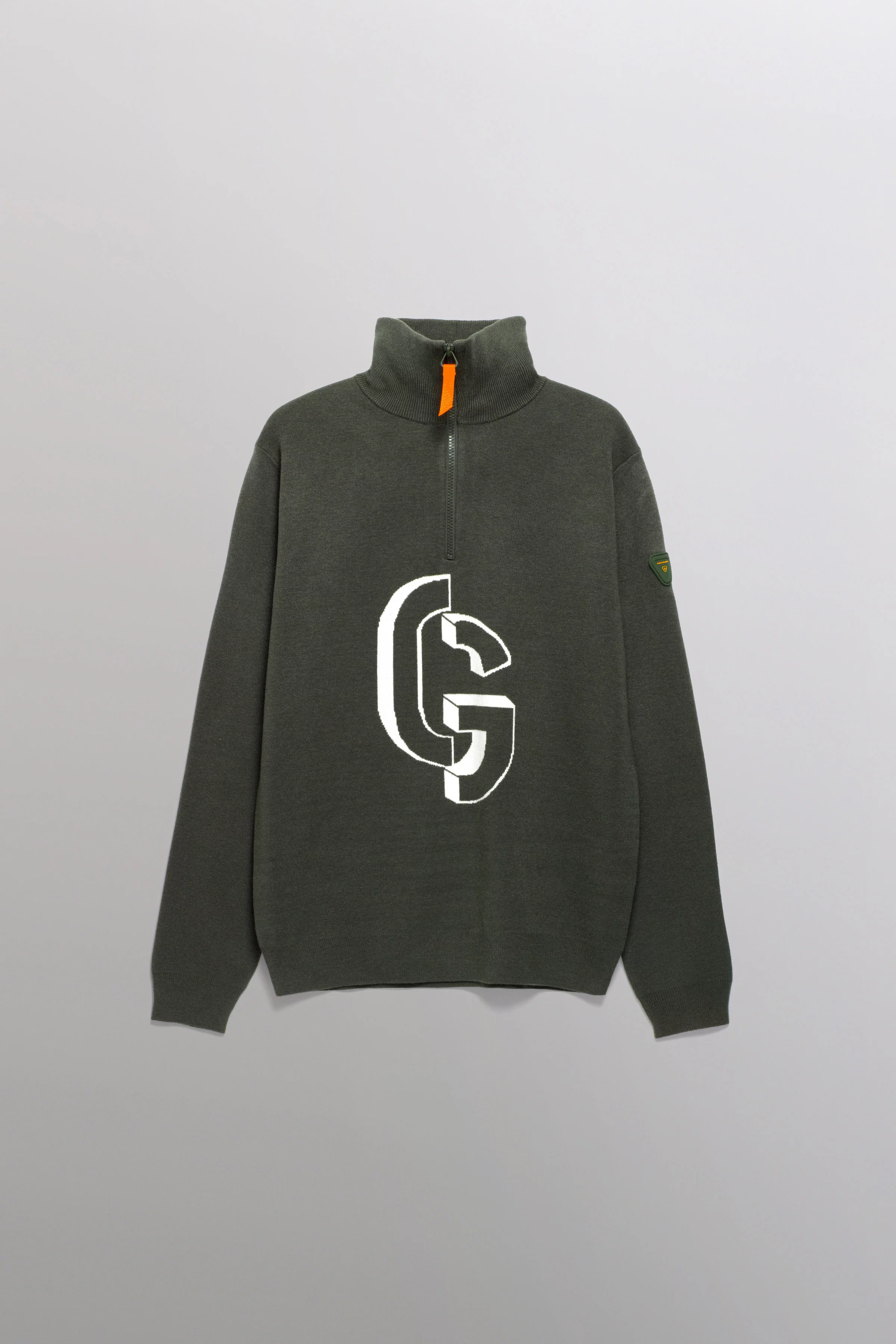Lewis high collar zip sweater