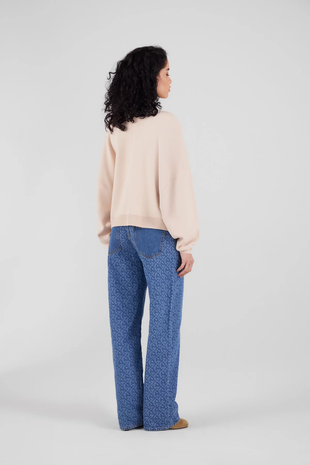 Pull col rond en maille Chandler
