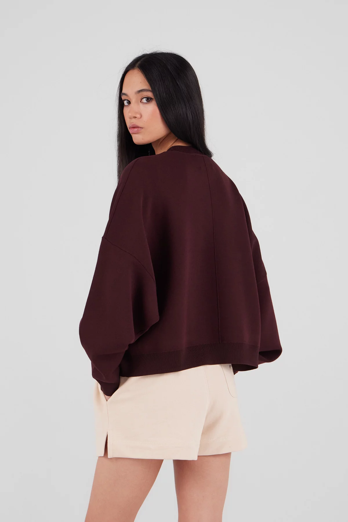 Pull col rond en maille Chandler