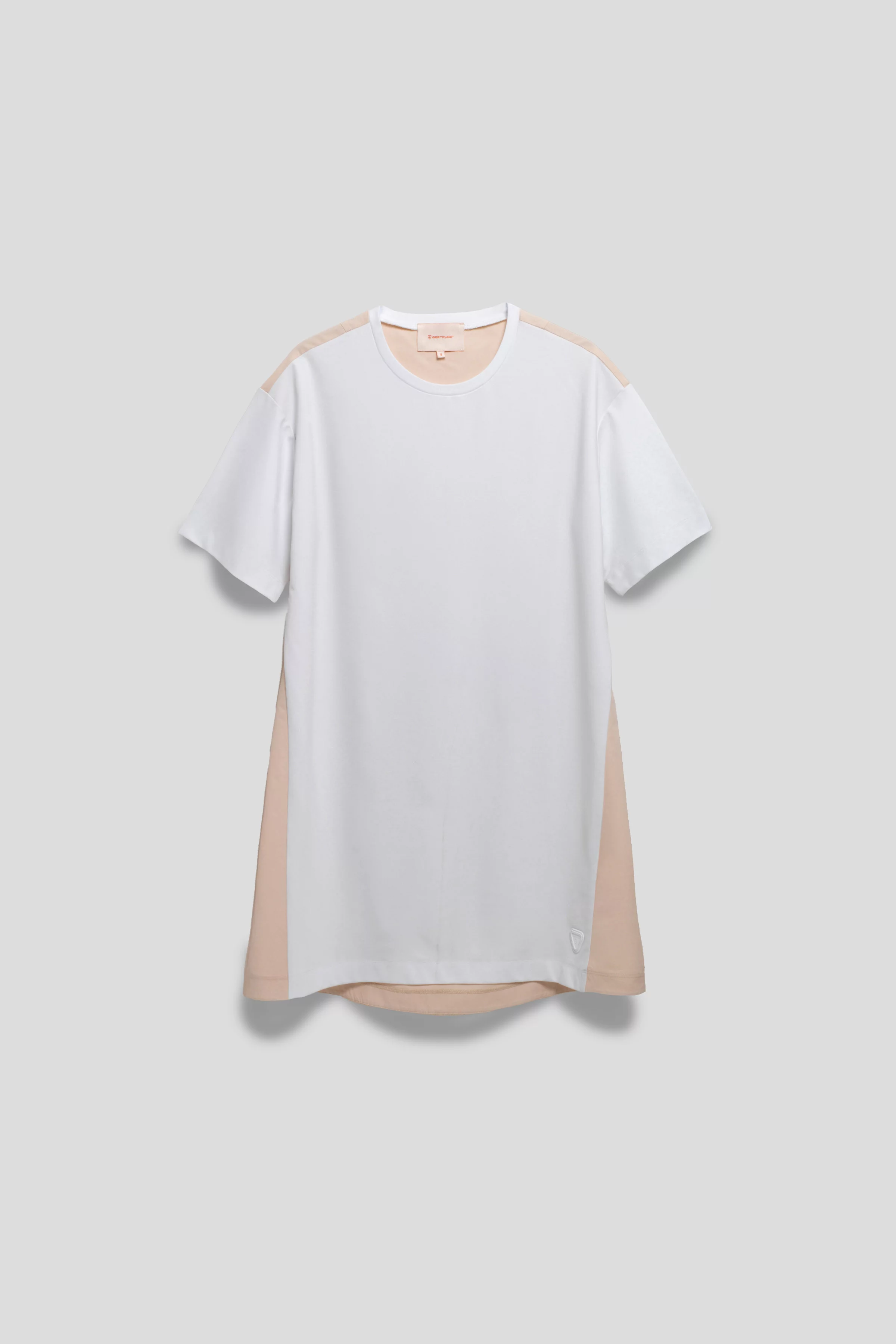 Short dress with pleated nylon back Wanda