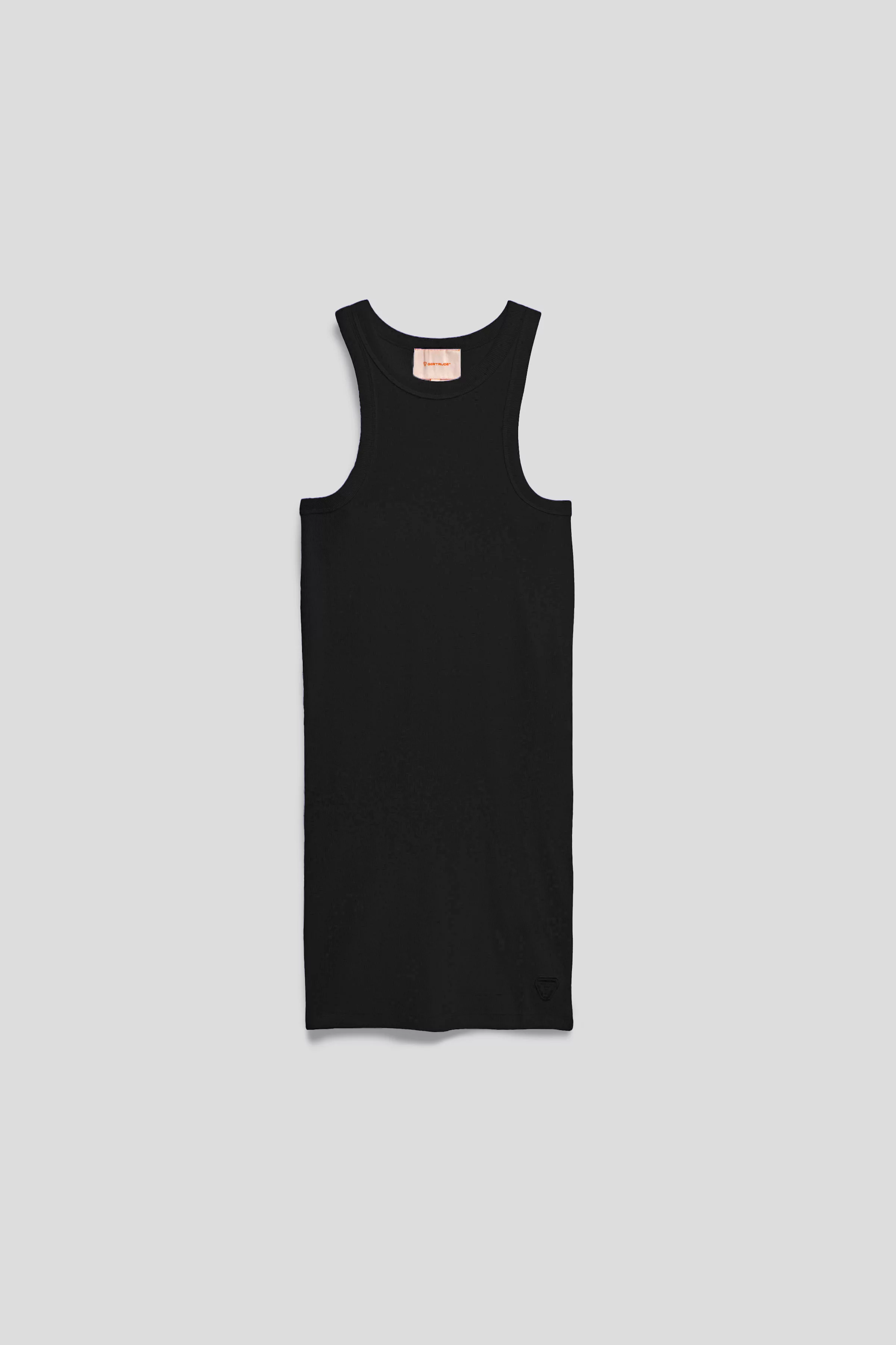 Robe moulante sans manche en jersey côtelé Tia
