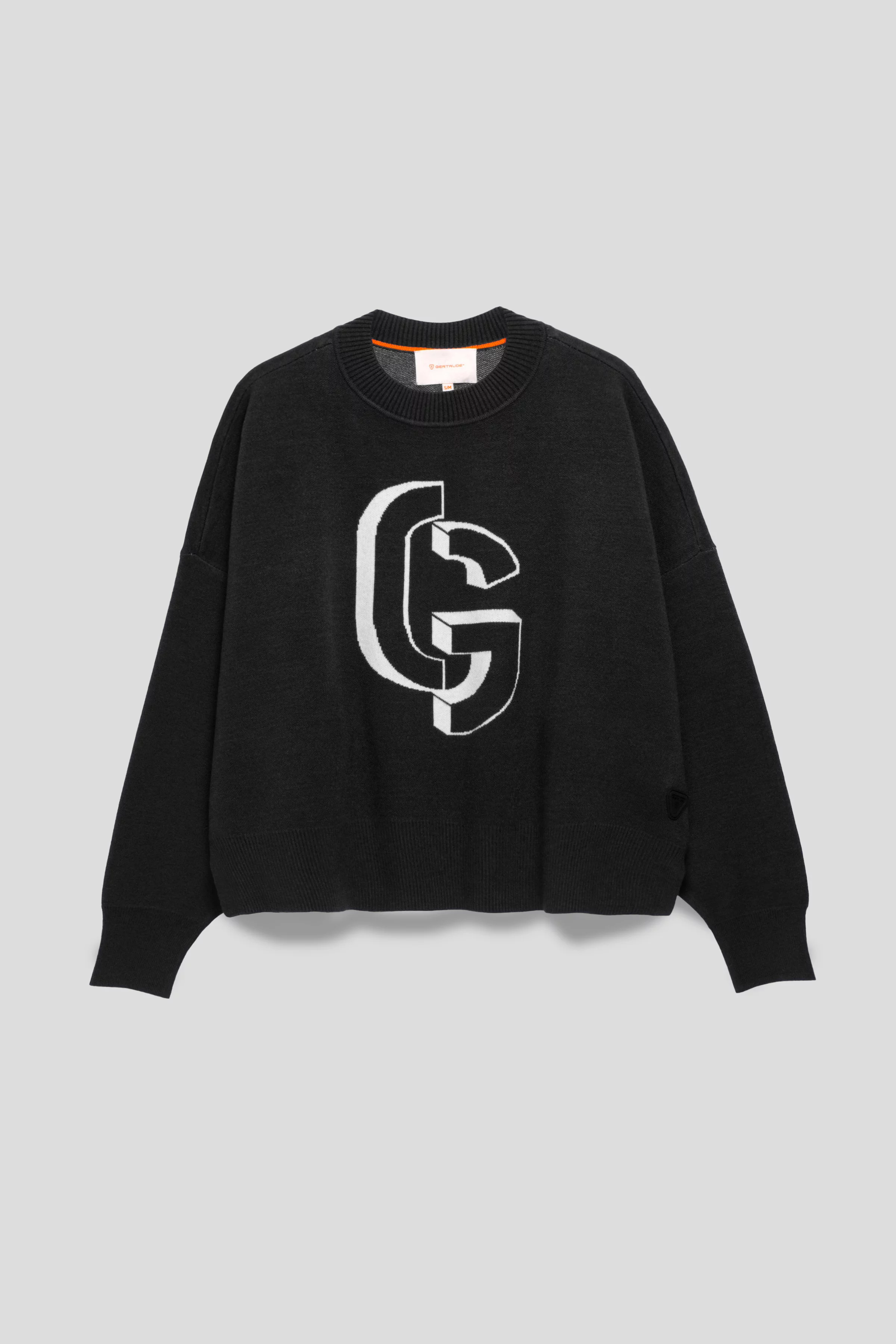 Jacquard knit round-neck sweater Natalia