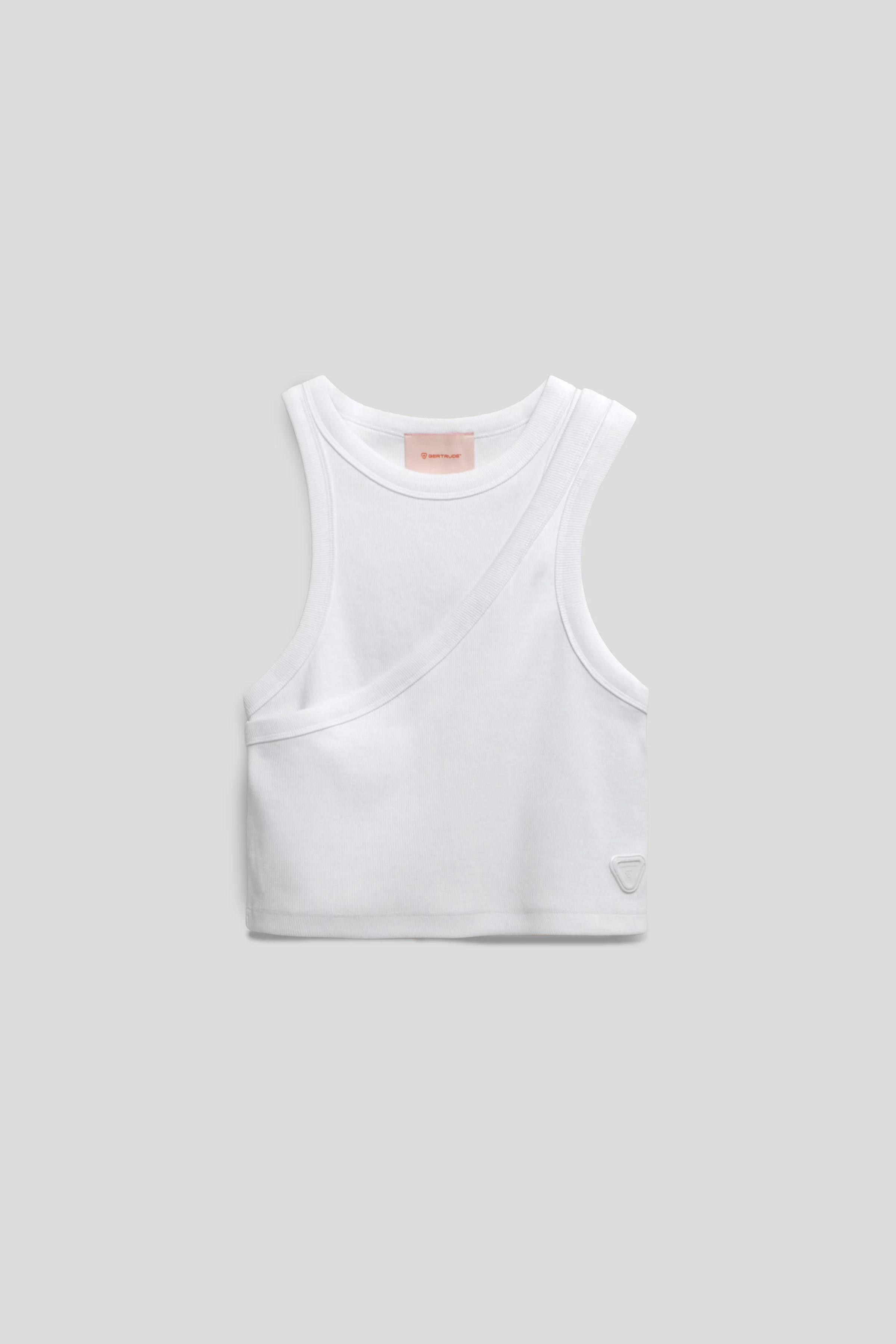 Assymetrical jersey tank top Deyna