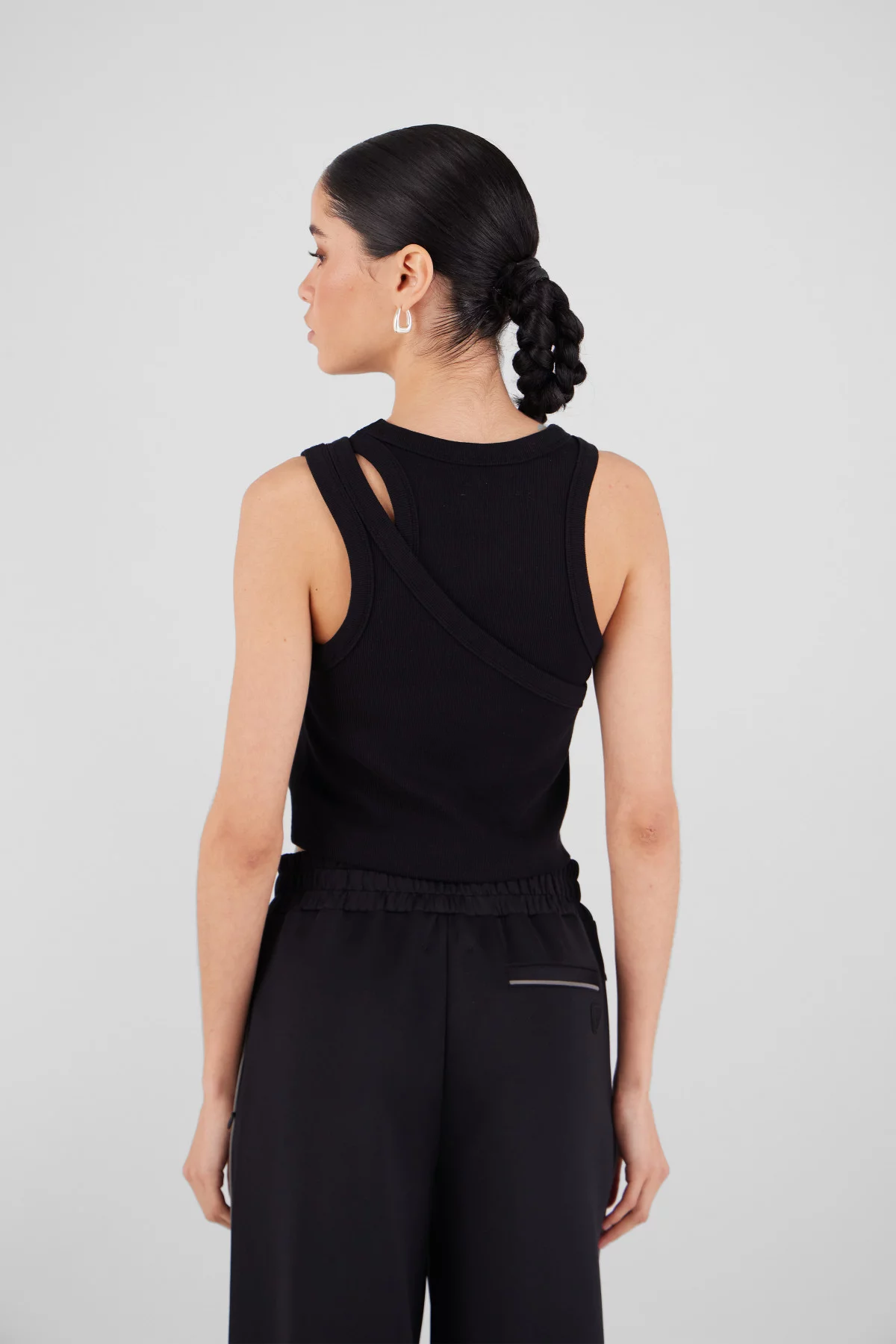 Débardeur asymétrique en jersey Deyna
