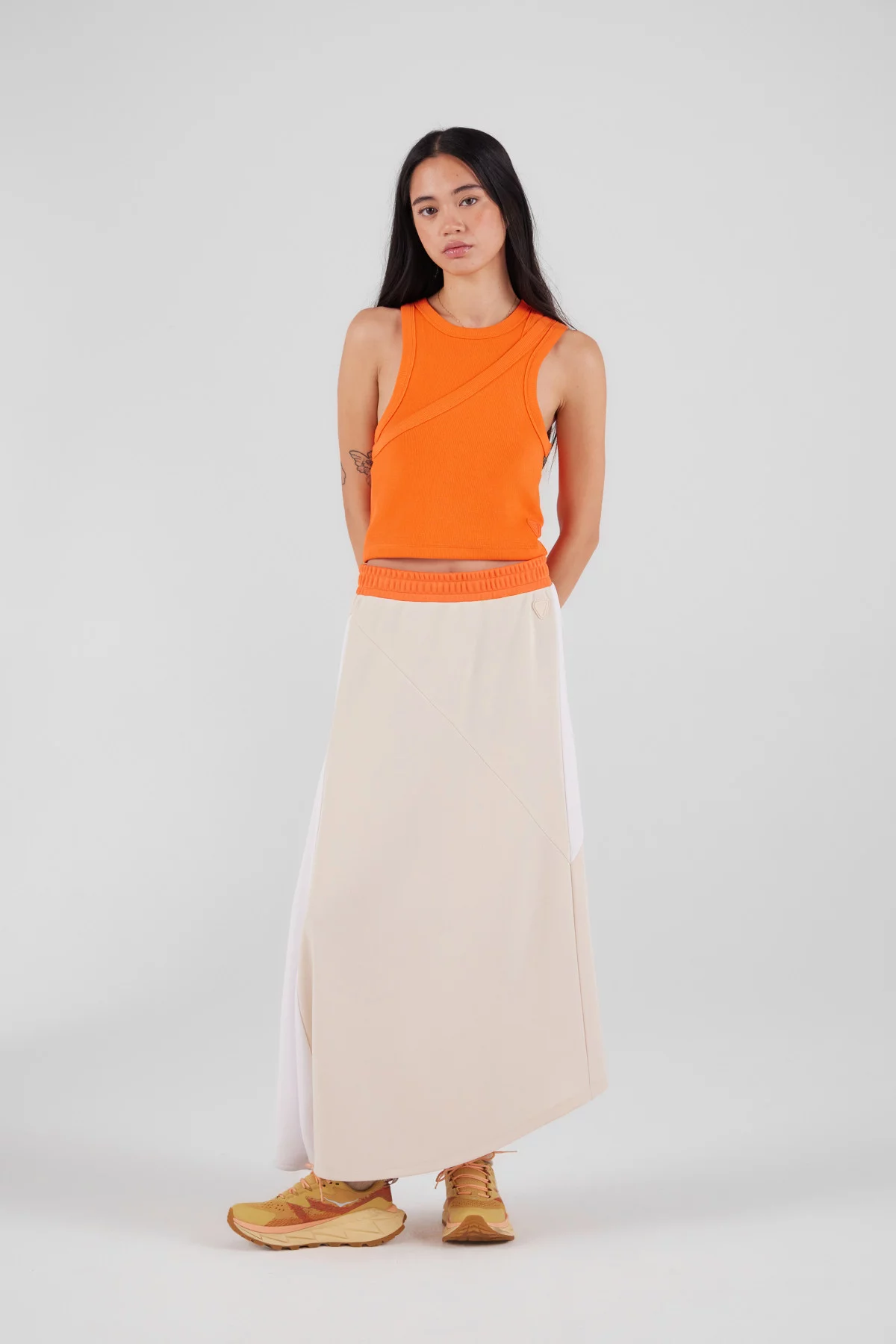Knitted midi skirt Fan