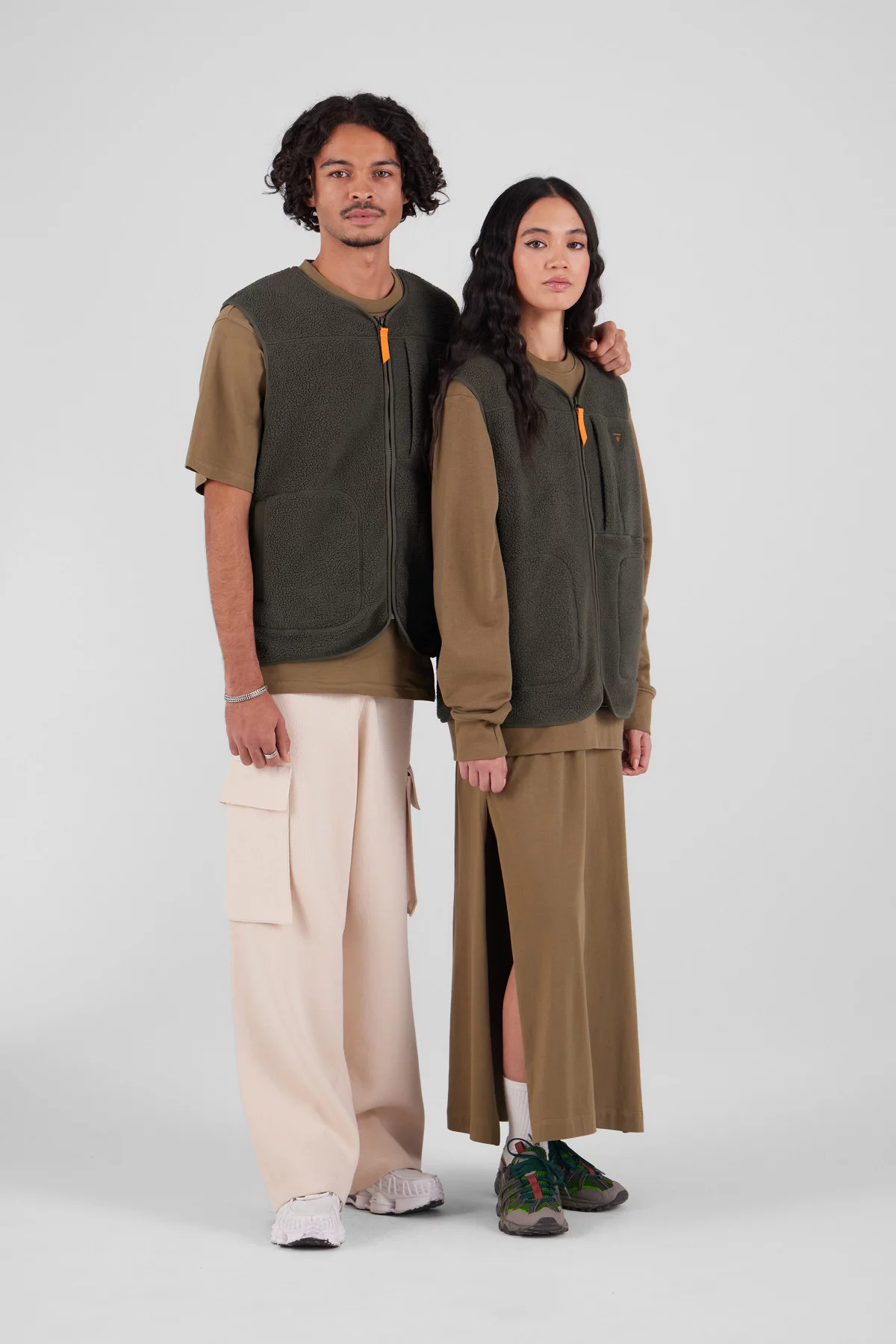 Veste sans manche en sherpa...