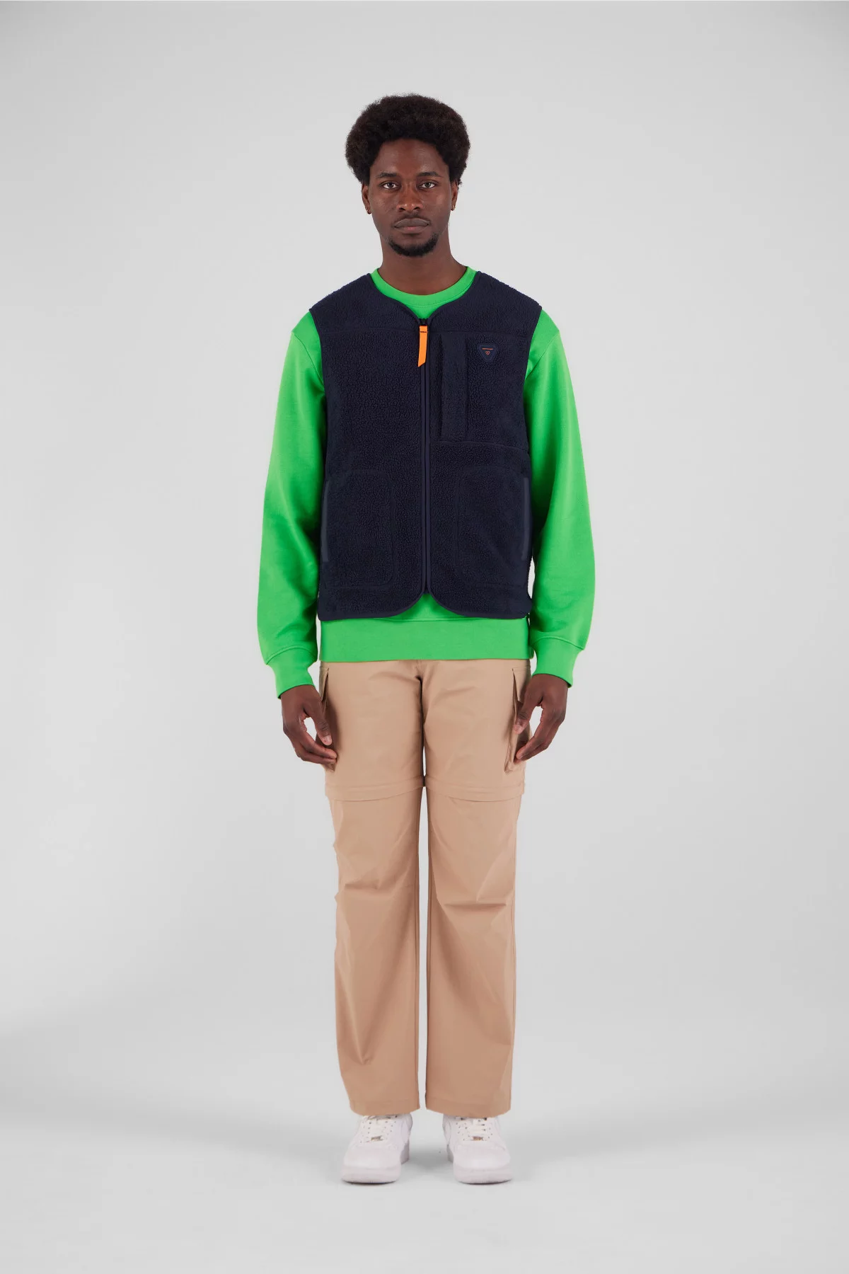 Veste sans manches en sherpa unisexe Enzo