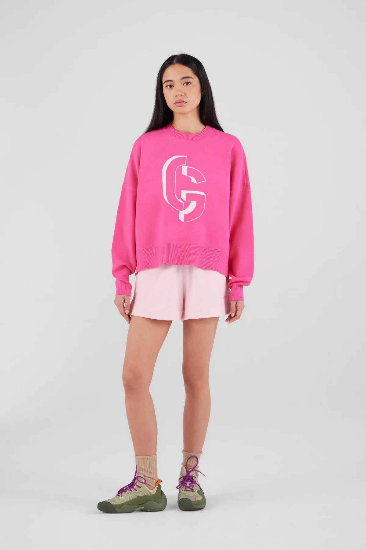 Pull en maille jacquard col...