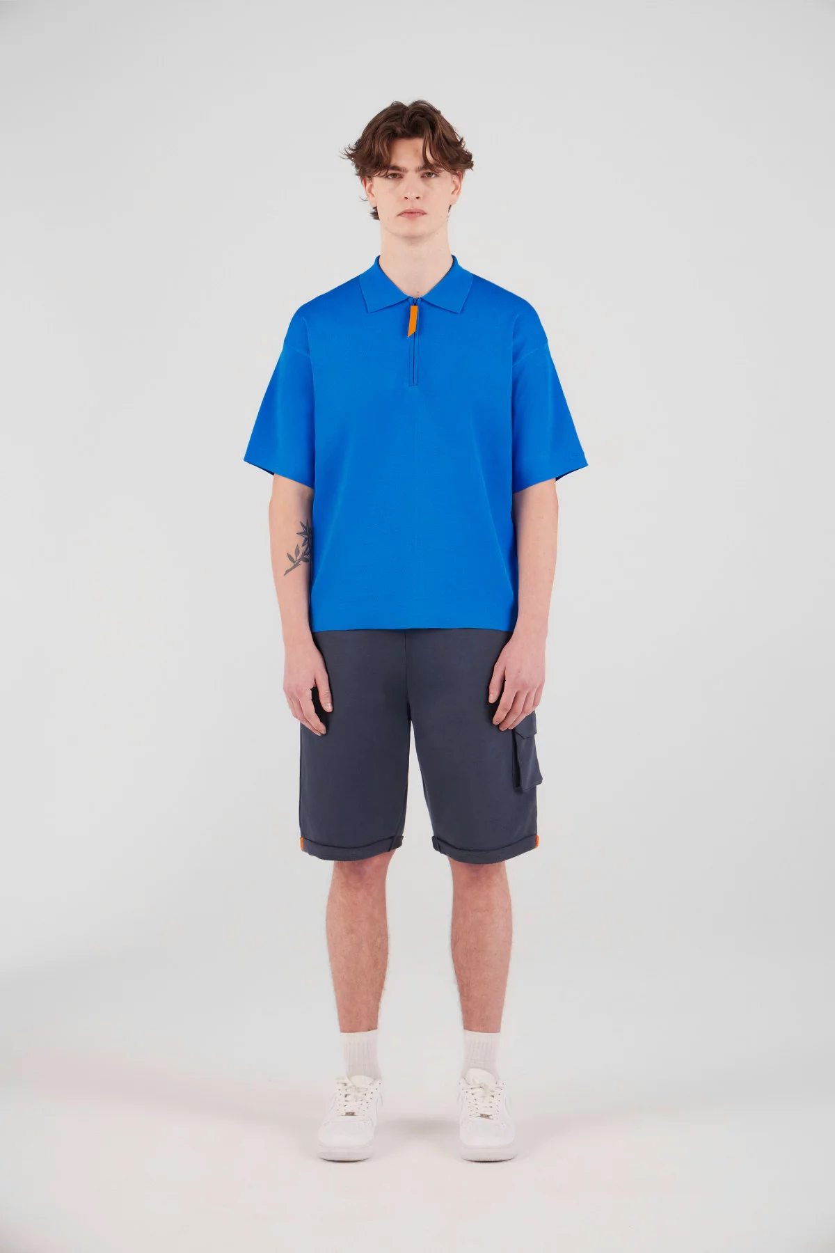 Polo en maille avec col zippé Lulu