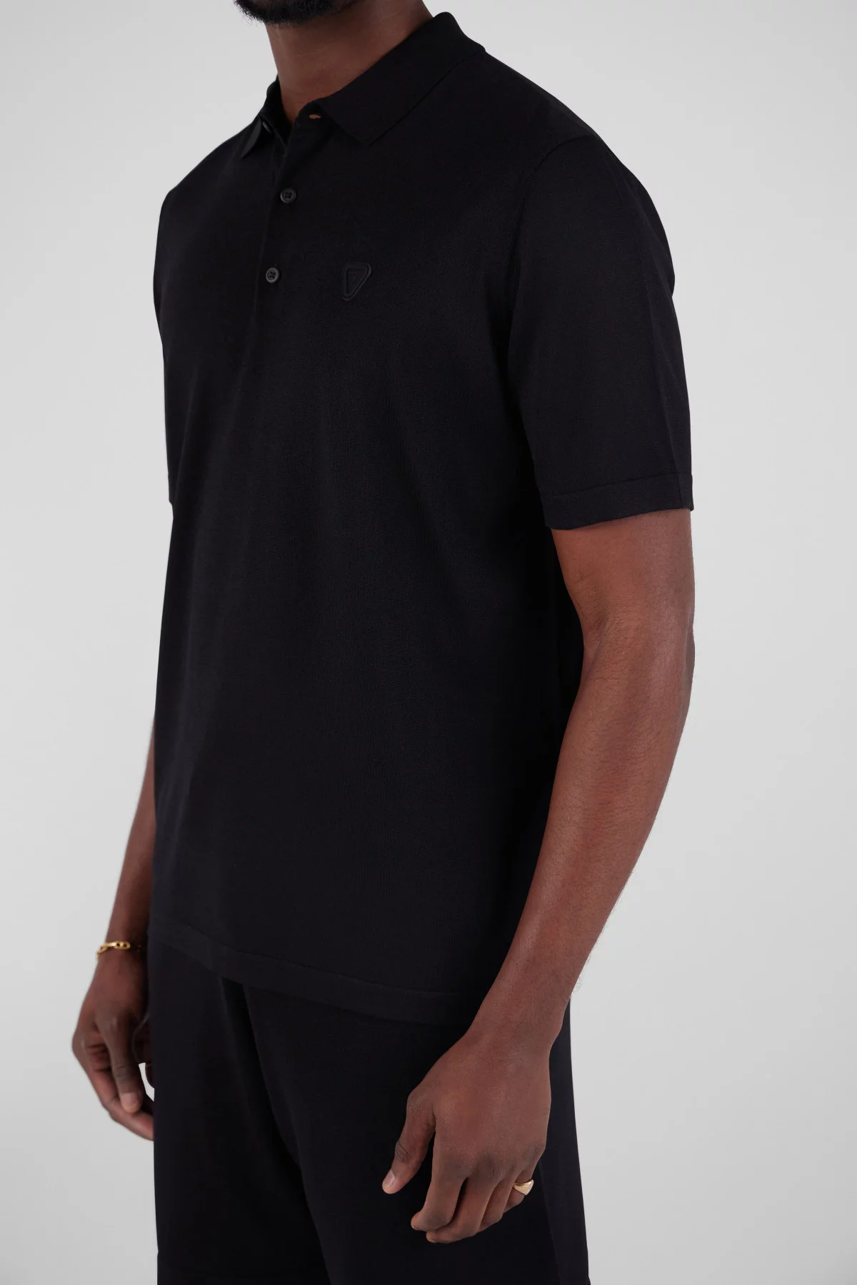 Loose knit polo shirt Jude
