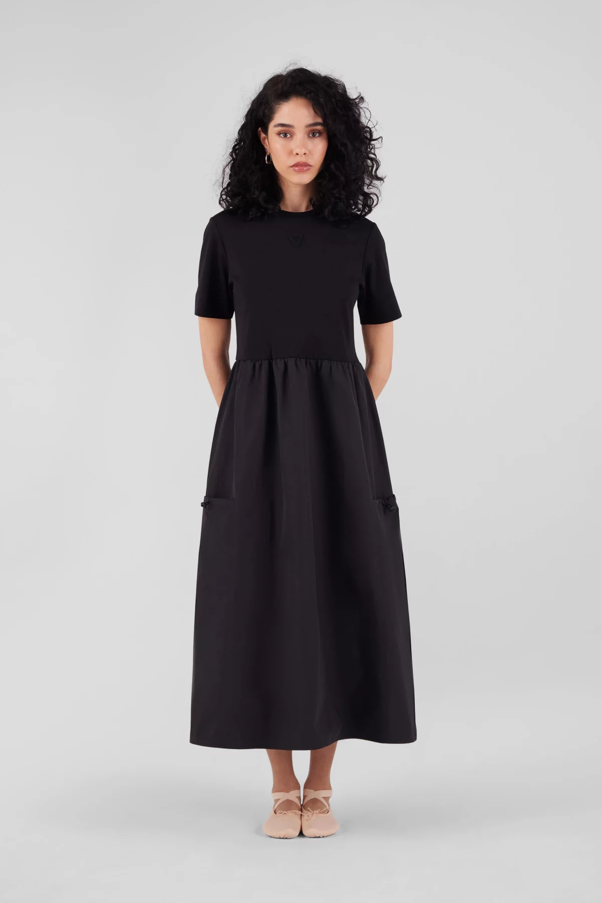 Robe longue manches courtes...
