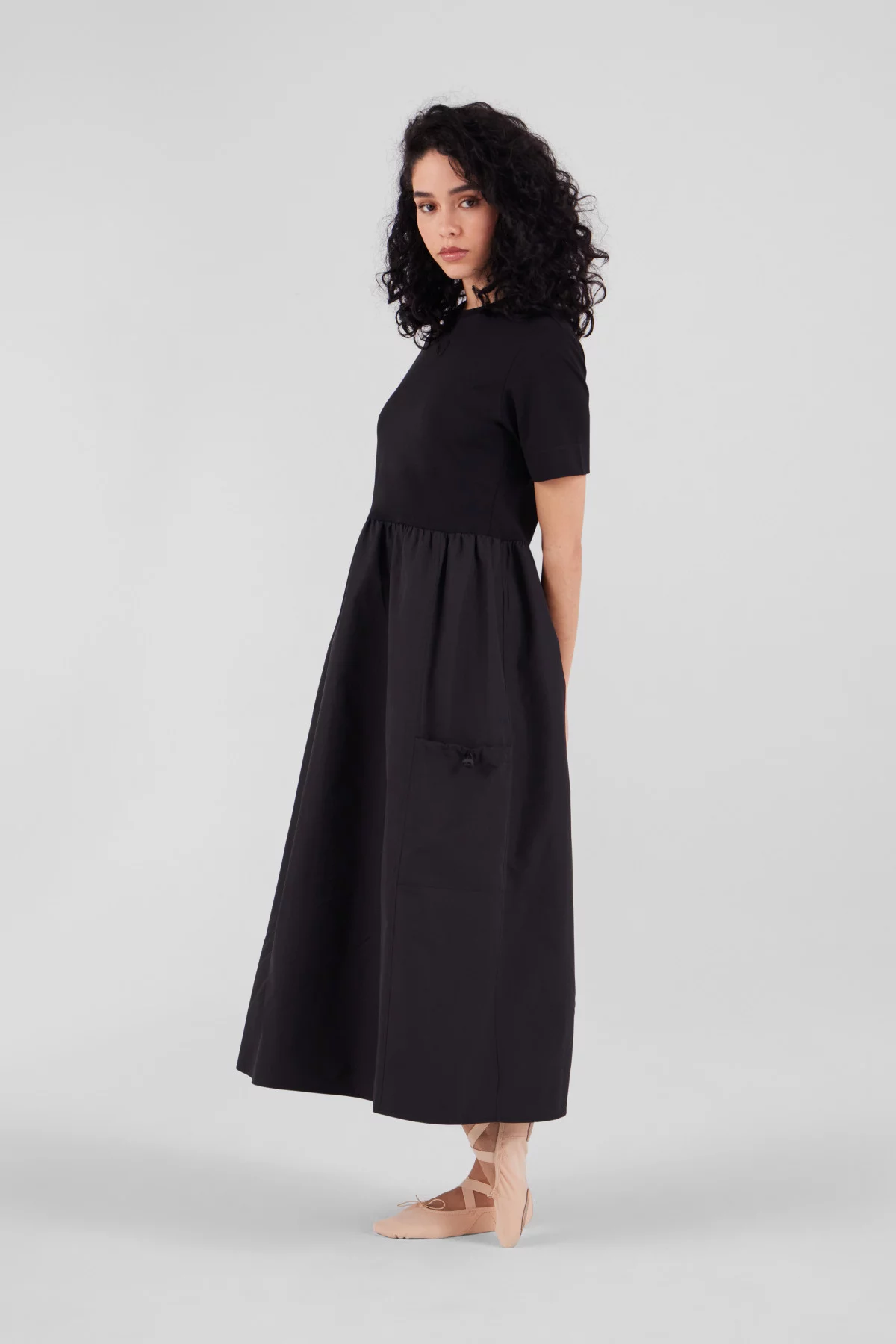 Long dress with short sleeves Marcella
